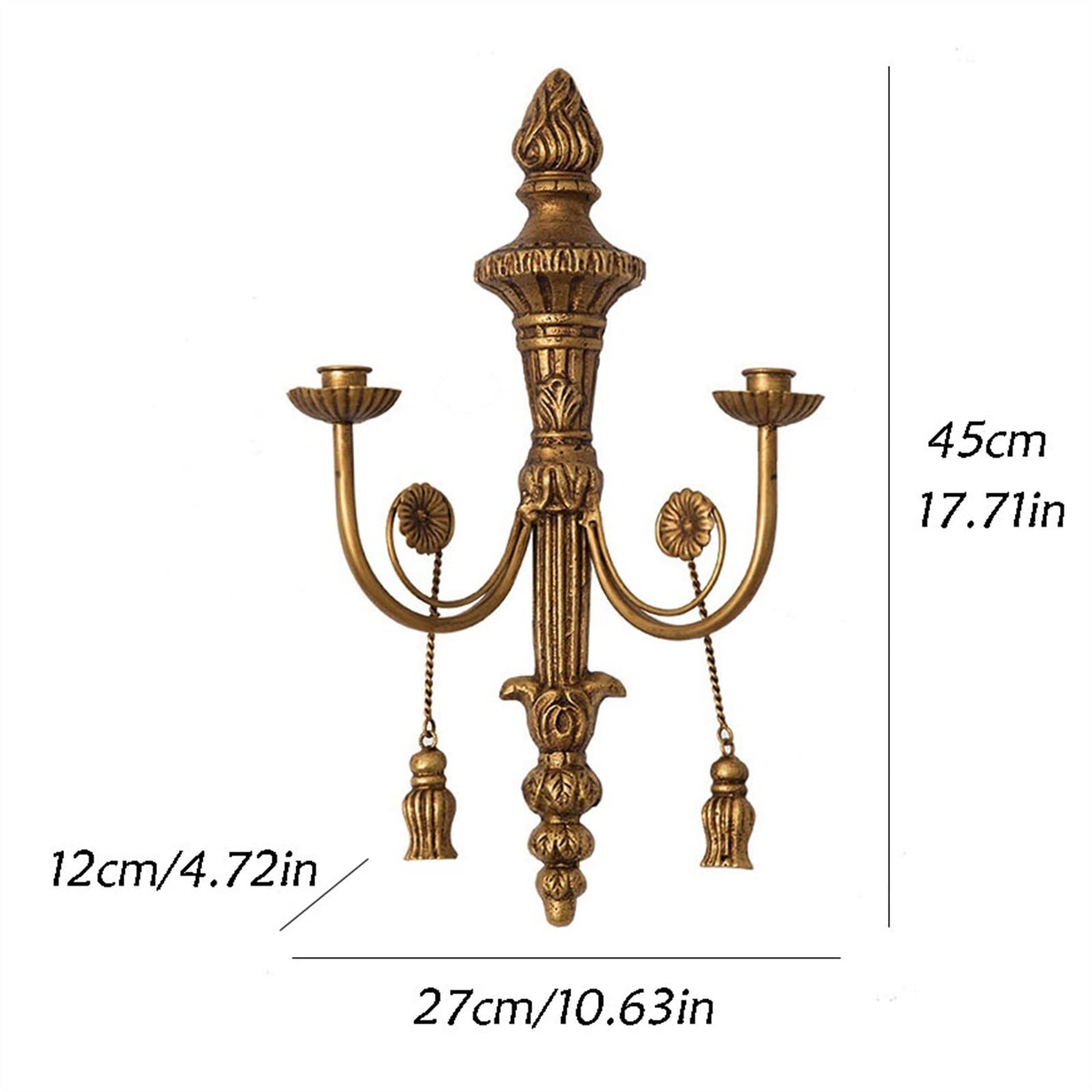 アイアン壁飾り 壁掛け 燭台 ビンテージ Amazon｜キャンドルスタンド