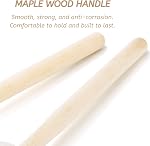 YOUEON 2 Paires Mallets de tambour doux feutre, 13.4 Bâton en laine en feutre de pouce avec érable Hanldle, bâtons antidérapants de percussion de basse Accessoire de bande d'instrument pour tambours de basse, tambours en marche, Beige