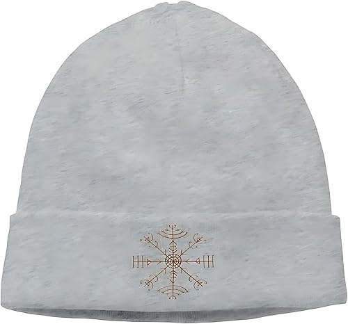 Viking Vegvisir - Gorro para hombre, diseño de brújula de mito nórdico con impresión 3D, gorro fino cálido para invierno