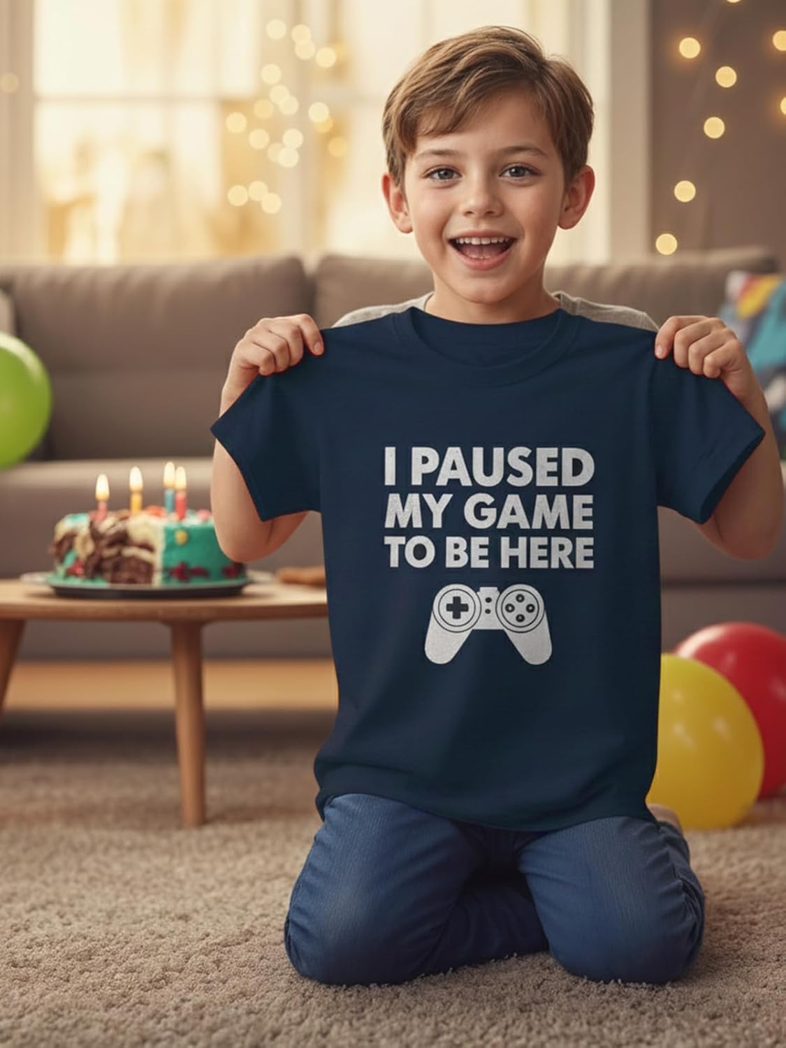 Tstars I Paused My Game to Be Here T Shirt Boys - Funny Gamer Shirts for Kids - Youth Gaming Gift for Videogame Lovers - Image 7