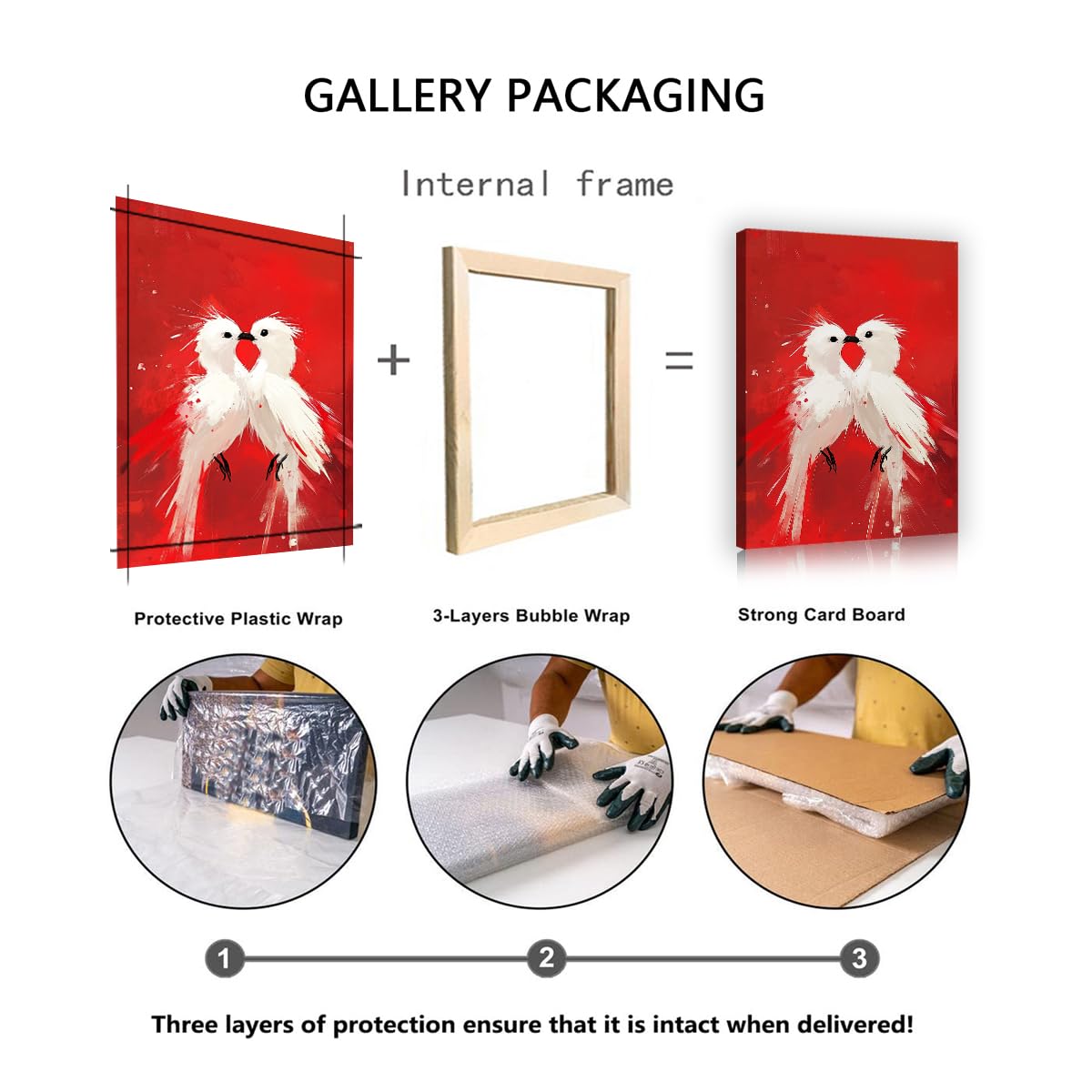 TOANGWALL Arte mural enmarcado en lienzo contemporáneo cartel de fondo rojo con un fondo rojo pintura de murales románticos para salón cuarto de bebé decoración del hogar 75x115cm