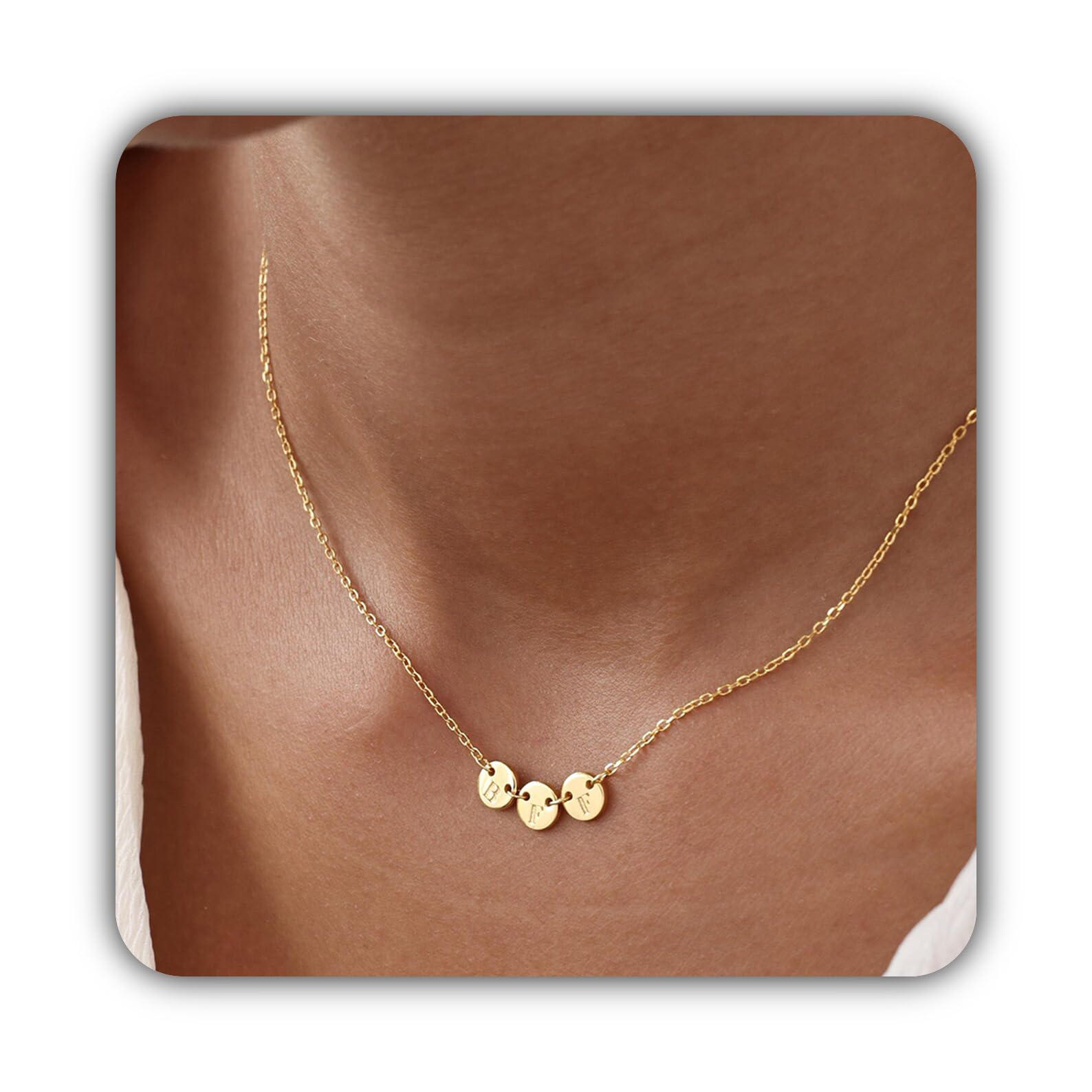 Migliore amica Collana argento sterling 925 Disco iniziale zampa Inciso ciondolo Amicizia pendente anima sorella gioielli fatto a mano su misura