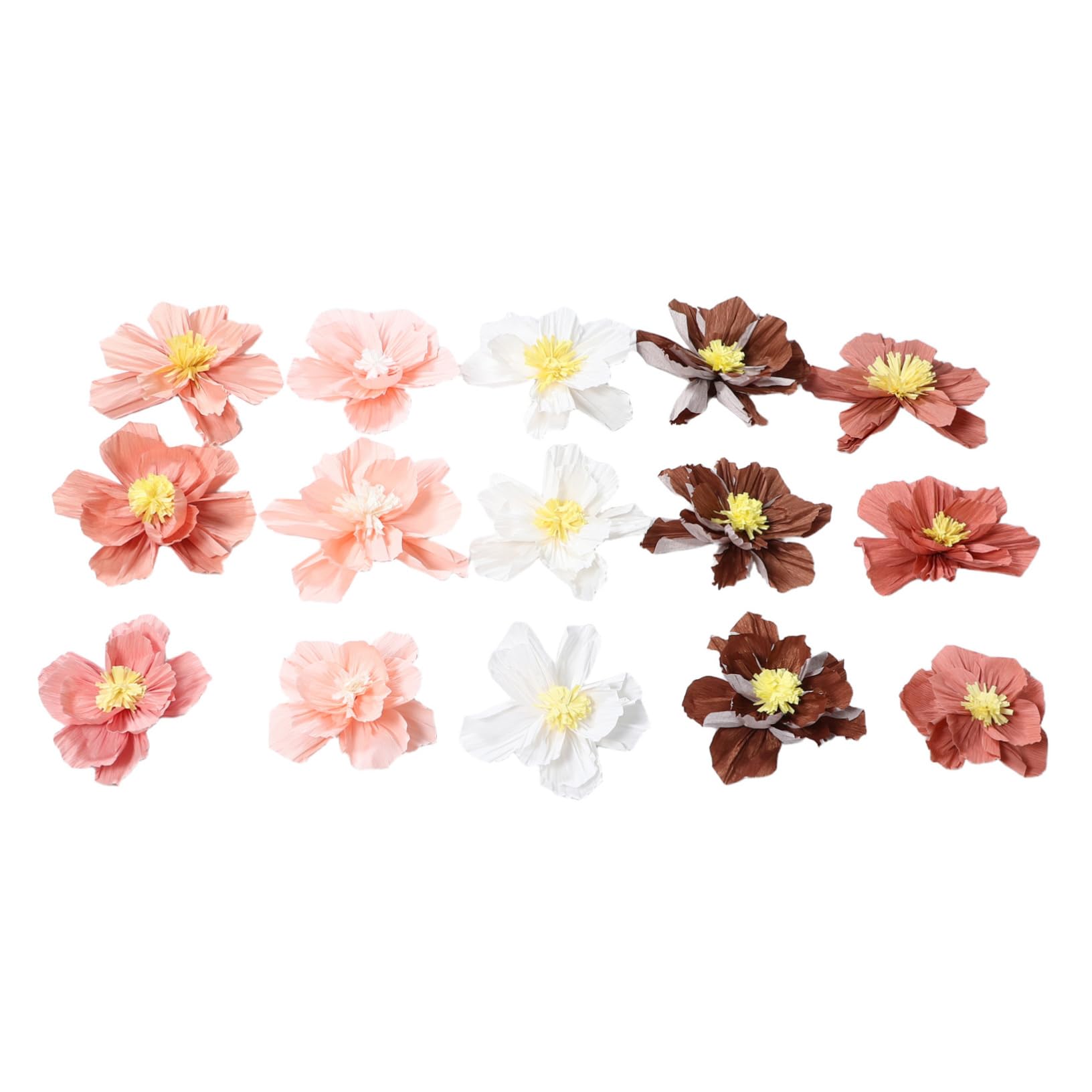 Décoration Murale Fleurs Papier Crépon Colorées pour Chambre Fille et Fête