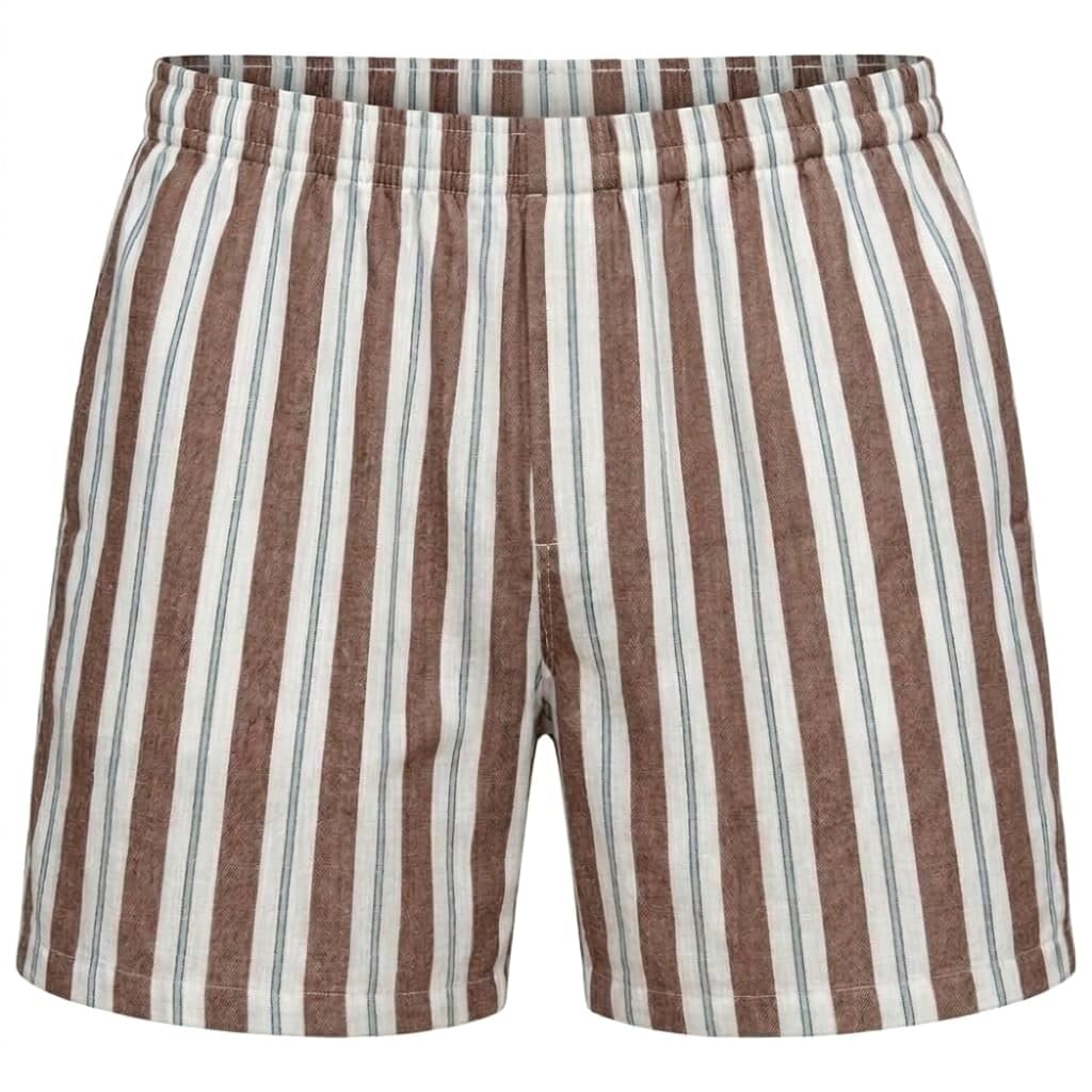 Buy SILIPZED Men's 100% Pure Cotton Striped Boxer Shorts