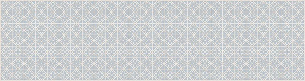 Tapis de sol vinyle bleu Viniliko Jalousie 80x300 cm design haut de gamme