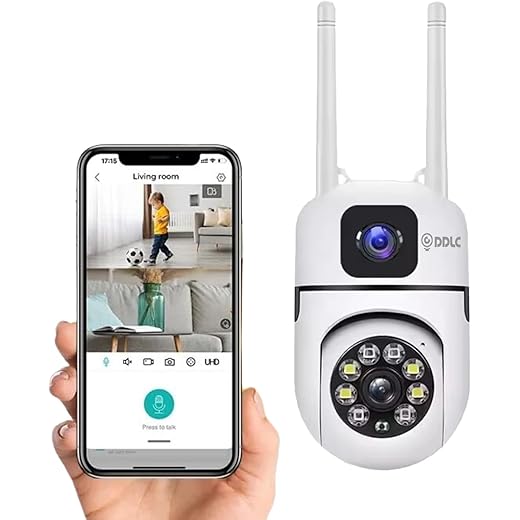 DDLC Wi-Fi Dual-Lens CCTV Camera 128GB