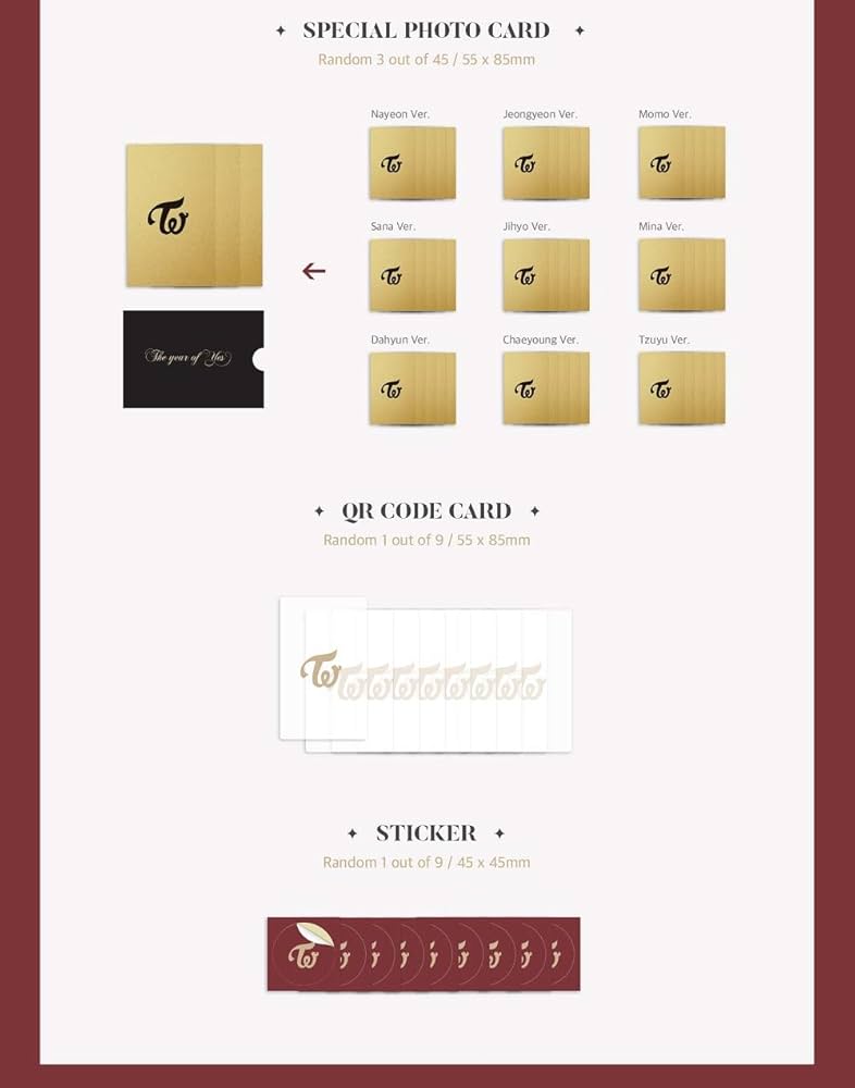 TWICE イヤオブ トレカセット the year of yes セミコンプ TWICE トレカ CD 初回特典 The year of ”Yes” 全種 - メルカリ