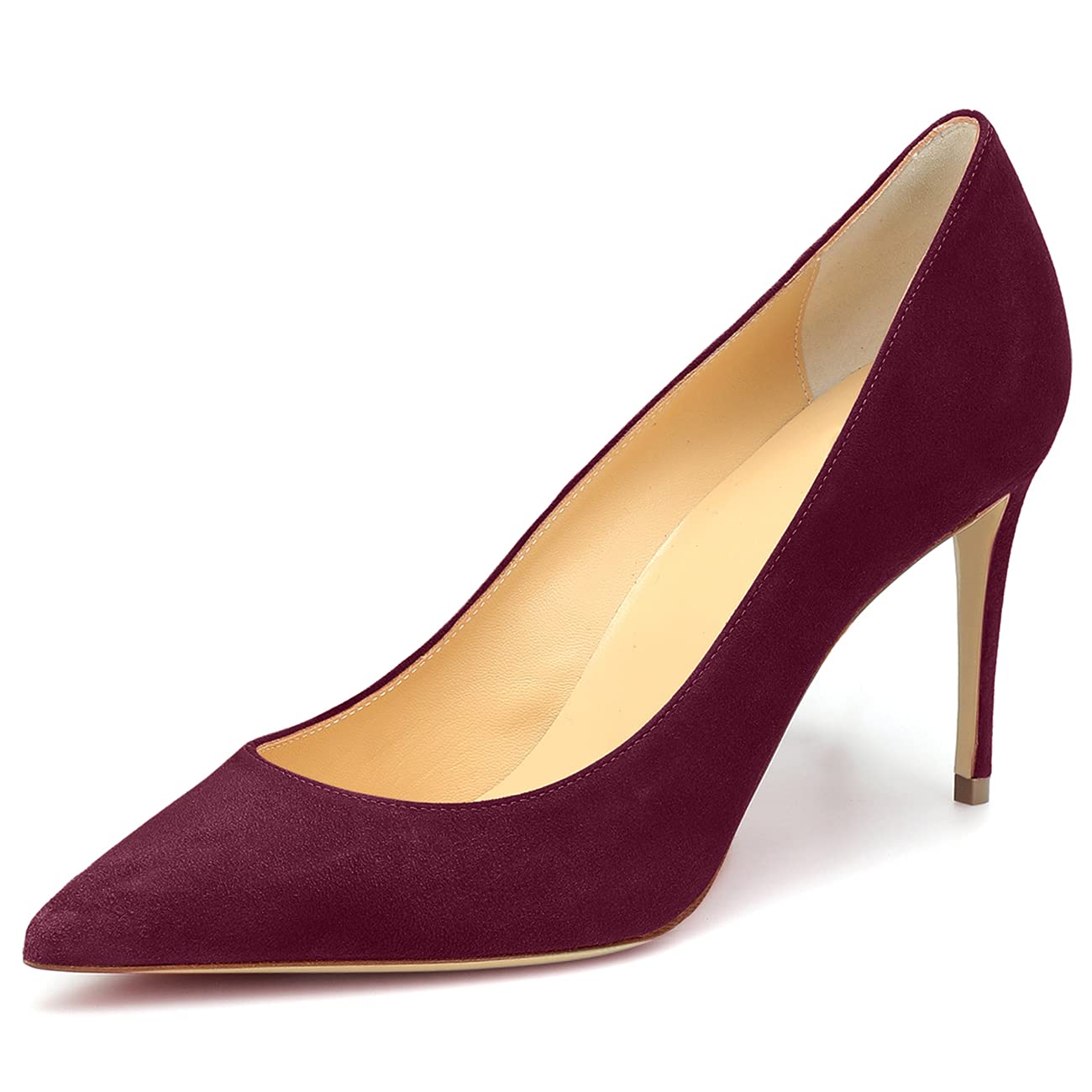 Women Pumps Stiletto Wedding Shoes Patent Leather Pointed Toe