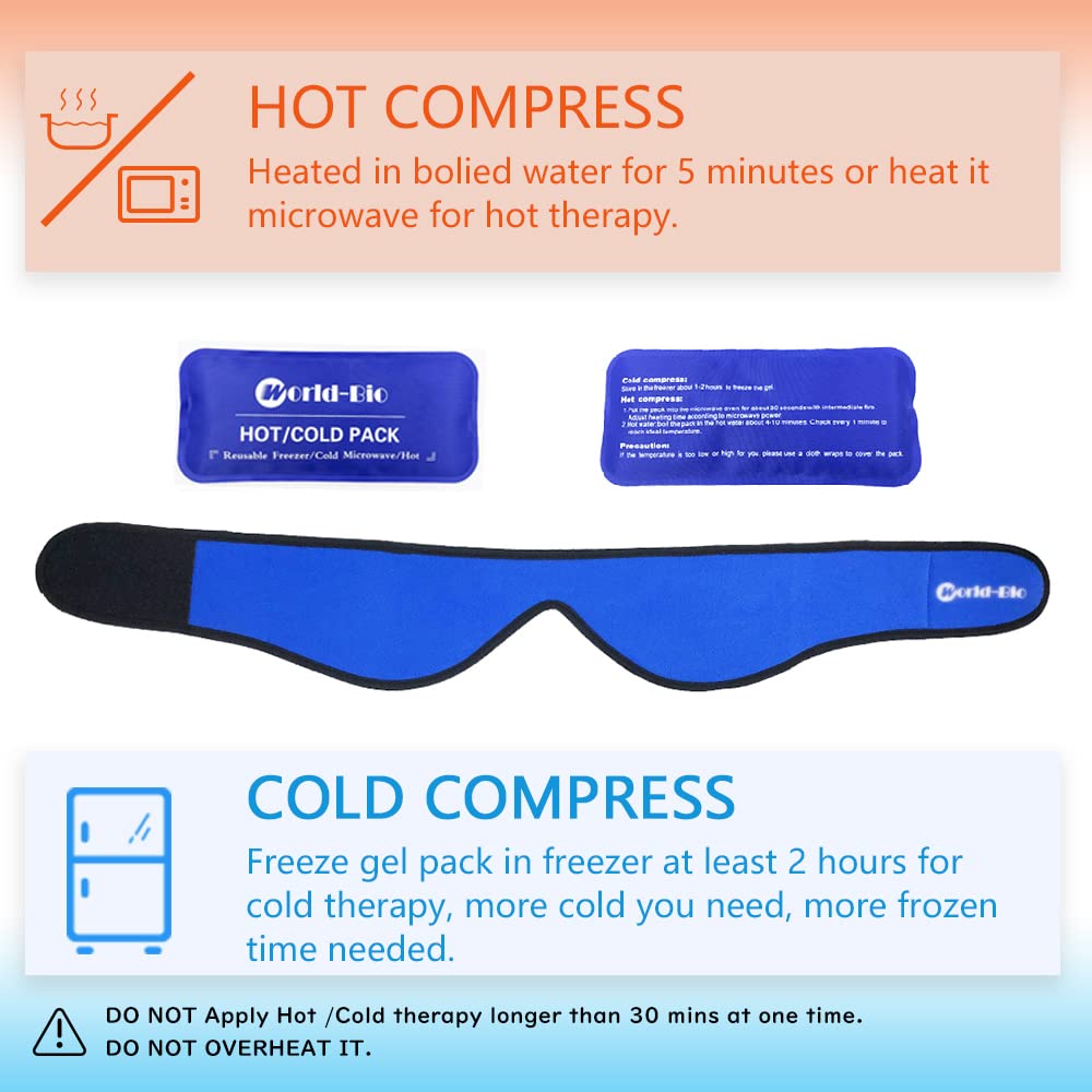 Face Ice Pack for Wisdom Teeth, Jaw, Head and Chin by WORLDBIO 4