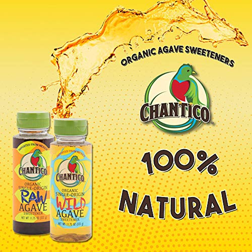 Chantico Agave Sweetener (Wild Agave, 2 Pack of 11.75oz Bottles) Organic Natural Sugar Substitute with a Low Glycemic Index and a Premium Food Taste - Stevia Alternative and Honey Replacement - Thumbnail 2