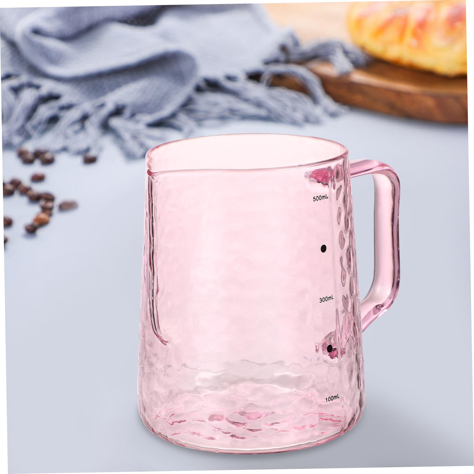 HEMOTON 1 Pc Pentola Mini Caraffa Per Crema Piccolo Terrario Bicchierini Da Caffè Espresso Caraffa Graduata in Brocca Di Cremiera Brocca Per Latte Art Scala Tè Freddo Bicchiere