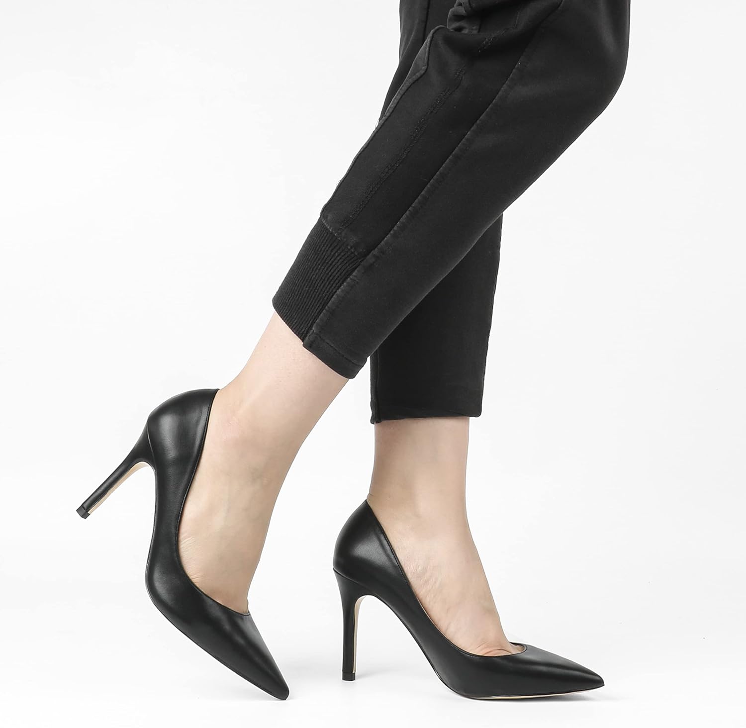 JOY IN LOVE Women's Pump Shoes 3.5" High Heels Pointy Toe Stiletto Pumps - Image 6