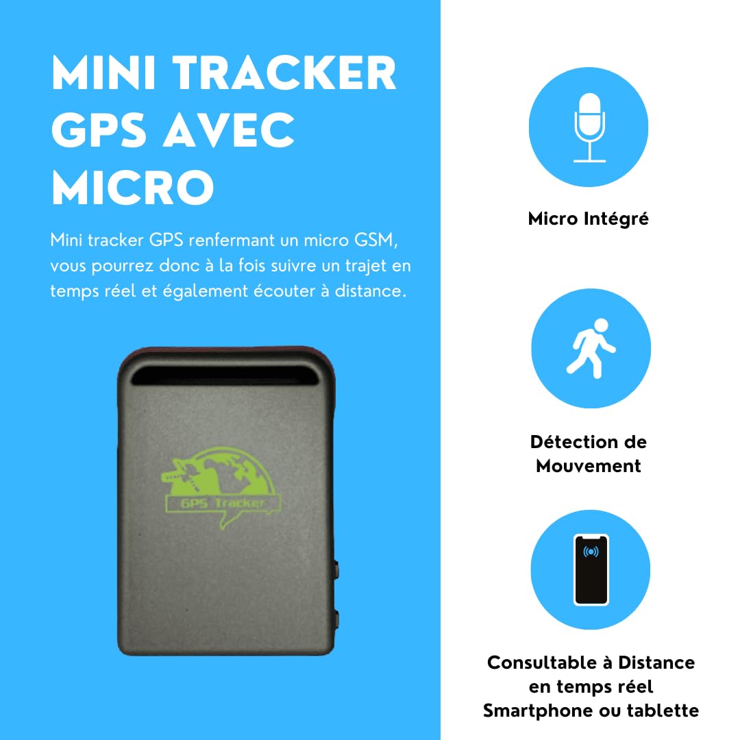 Mini Tracker GPS con micrófono