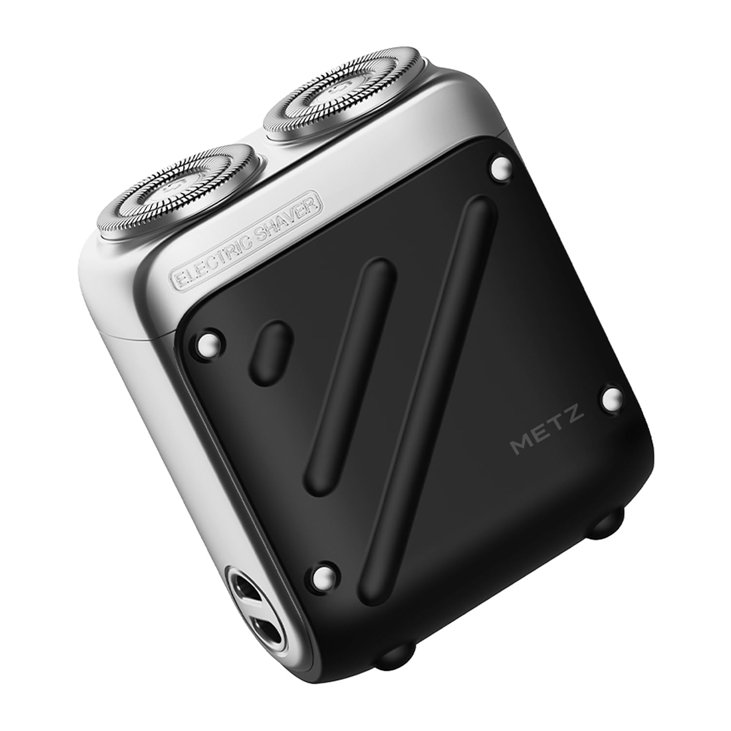 Skyworth Metz Traveller Rasoio Elettrico Uomo, Rasatura Secco Umido IPX7 Motore 9000 RPM, Testina Magnetica Rimovibile, Lame Autoaffilanti 9×2, Autonomia 45 Giorni, Ricarica Rapida 1h USB-C, Nero