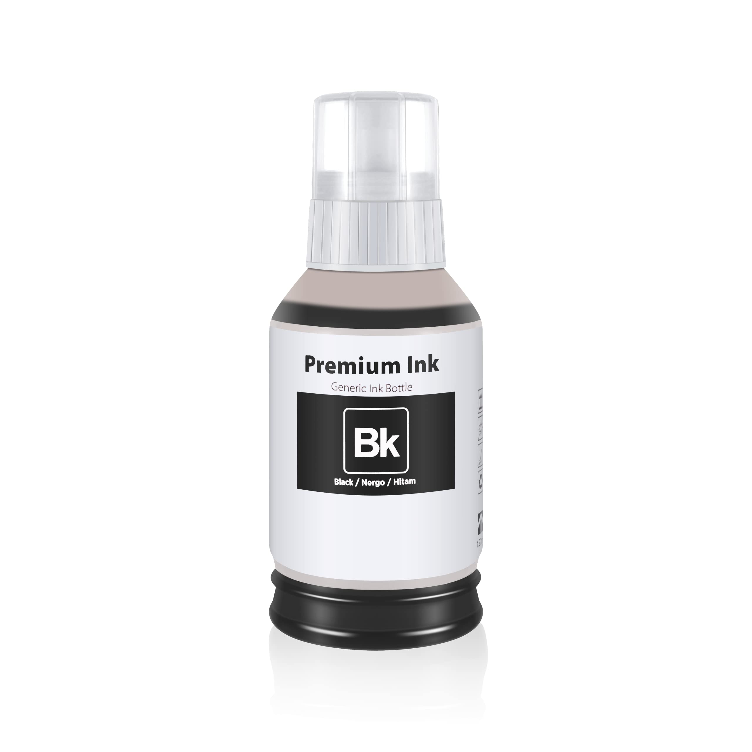 Bottiglia Inchiostro Ricarica Nero 120 Ml Vivid Colors Per Epson ET-M1170, M2170, M3170