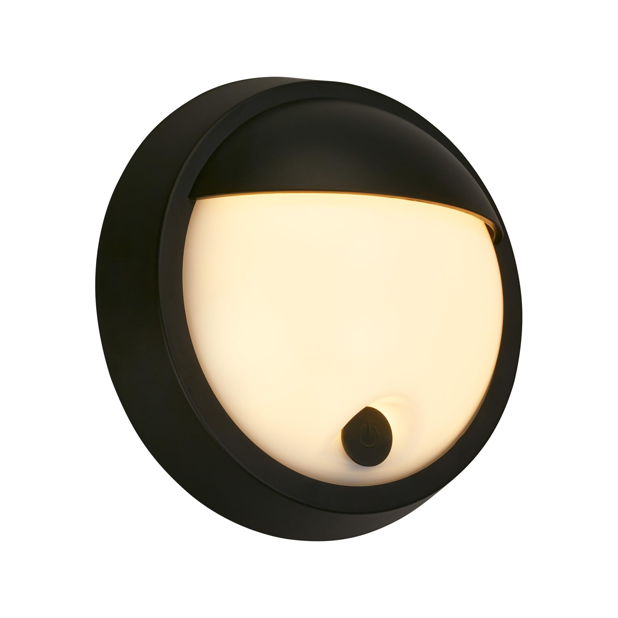 Briloner Black Matt Led Wall Light Battery Operated Touch Dimmable Timer 15 Min Outdoor Light Outdoor Led Spotlight Outdoor Wall Light 17 X 7 Cm Black