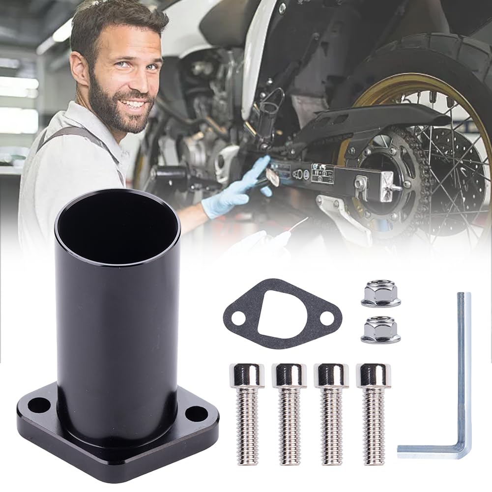 Przewód PCV silnika Do GX200 212cc VM22 części Carb rura ssąca motor terenowy Adapter CNC uszczelka złącza gaźnik motocyklowy kolektor wlotowy Boot Wąż odpowietrzenia skrzyni(Black)
