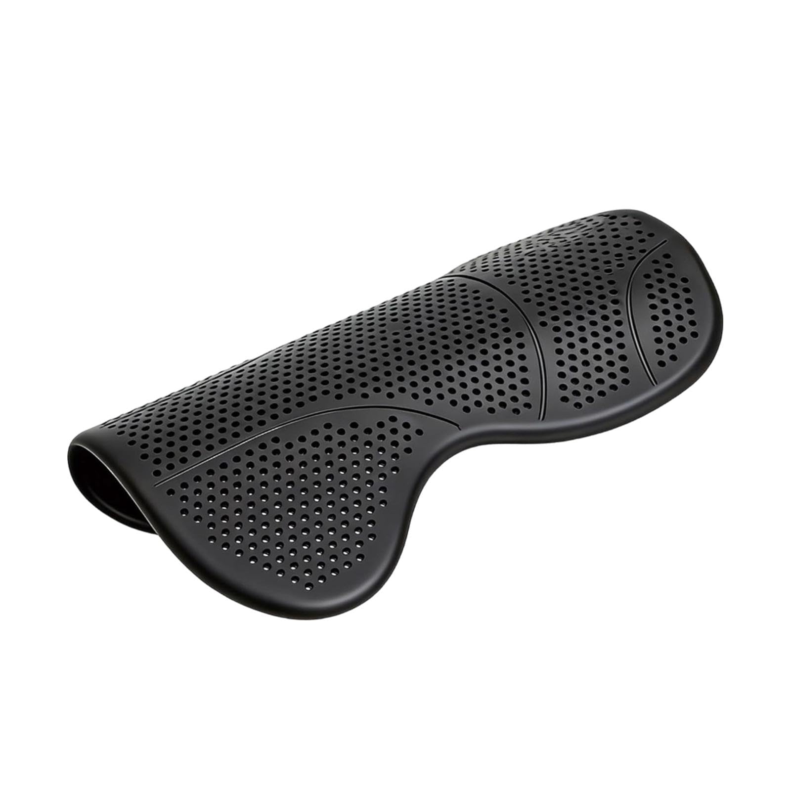Sella Cavallo Paracolpi Gel Silicone Antiscivolo Traspirante Ammortizzante Struttura Flessibile Ventilazione Costante Adatto per Escursioni Training M, Nero