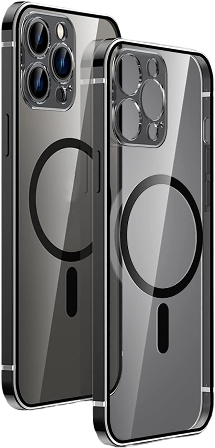 Funda iPhone 13 Pro Max transparente de acero premium antichoque 8