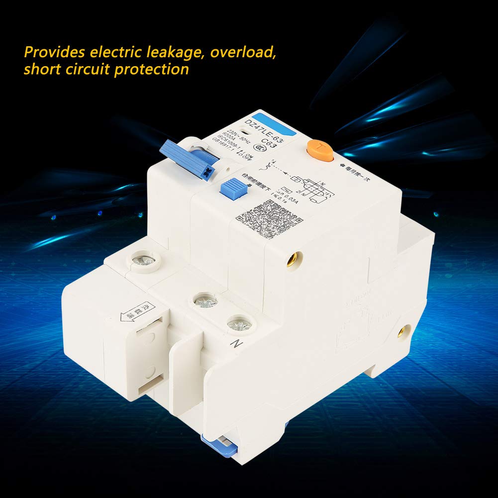 Interruttore automatico differenziale mini corrente residua ad alta sensibilità 230 V 63 A for la decorazione domestica