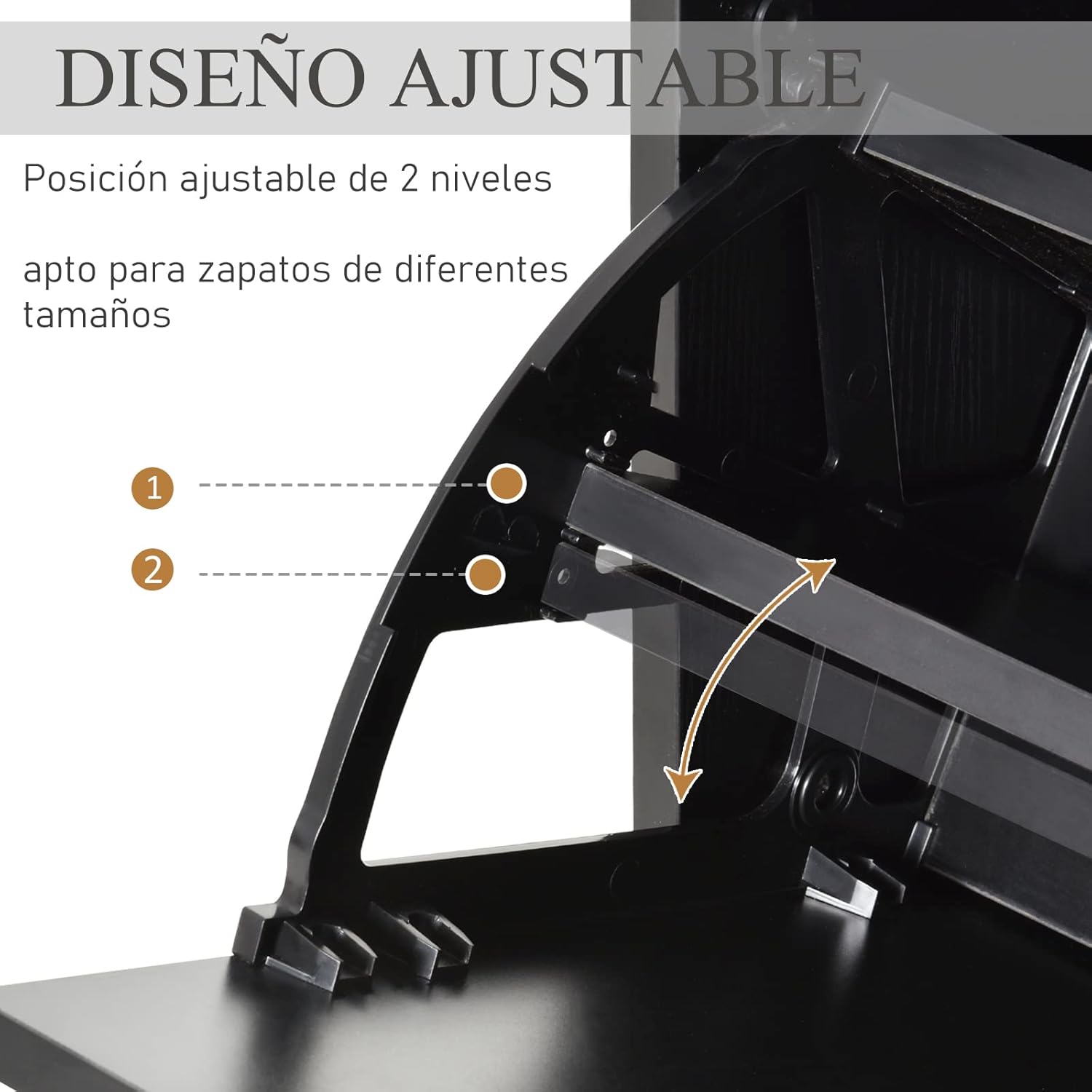 Close-up of the adjustable divider mechanism inside a drawer