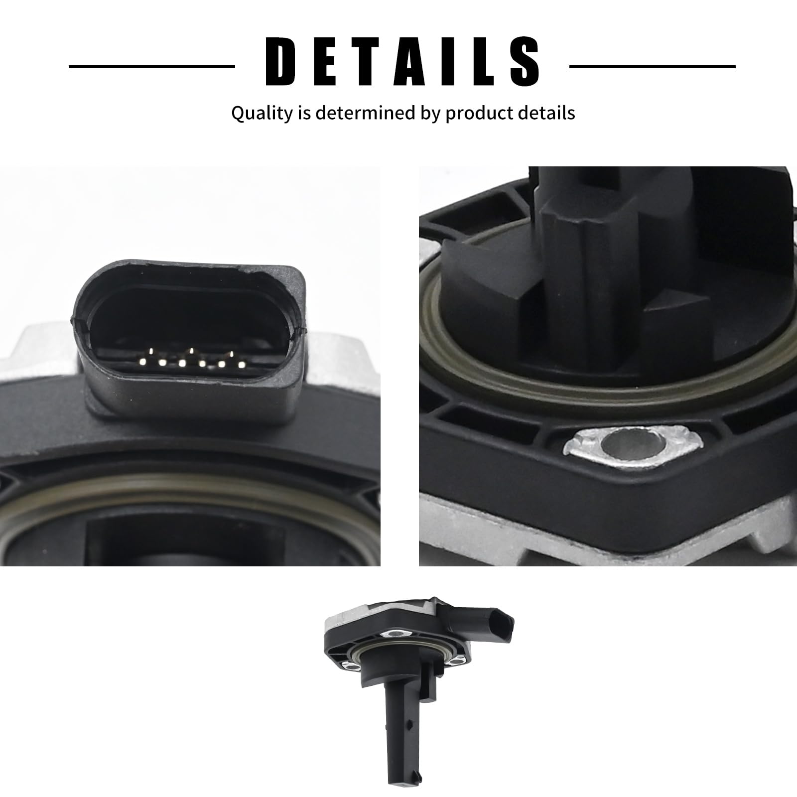 Hoypeyfiy 1J0907660C Sostituzione del sensore di livello dell'olio per Audi A3 A4 A8 Allroad Q7 S4 S6 TT Sostituzione per Porsche Cayenne Sostituzione per Volkswagen Beetle Jetta Passat Touareg