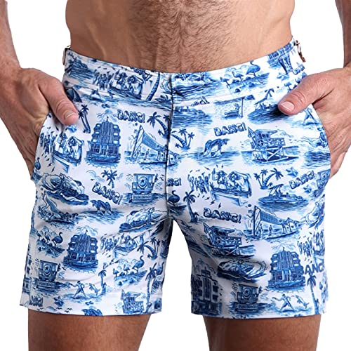 Bang Men's Swimwear - Tailored Shorts - Adjustable Waistband Stretch Quick Dry Swimsuit