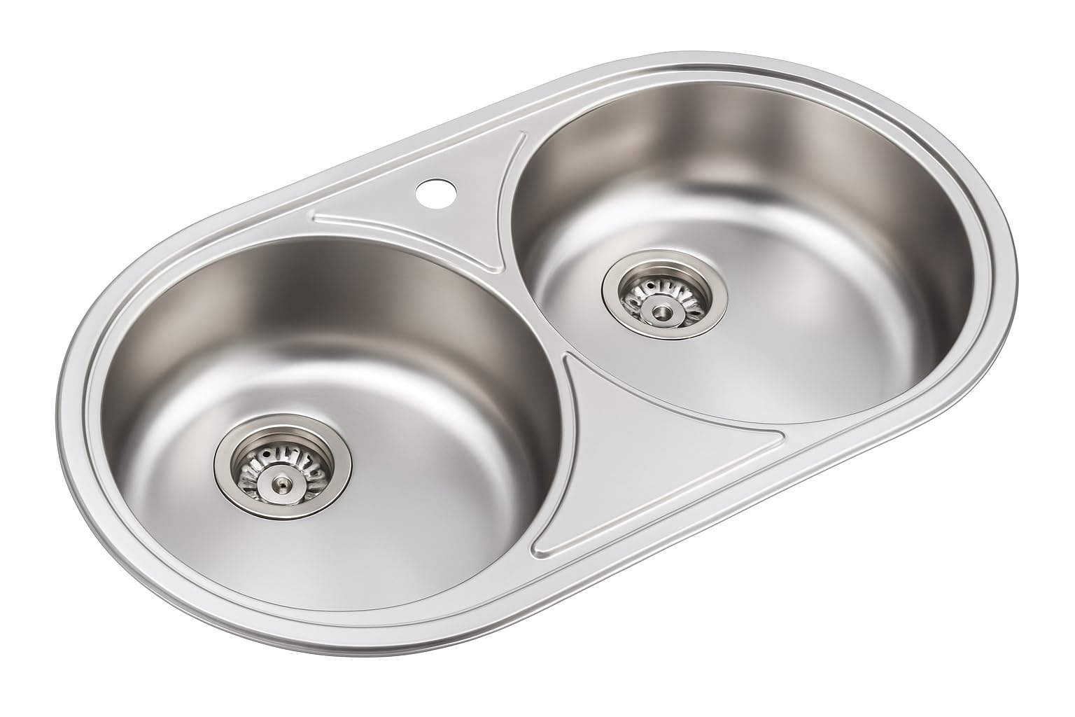 Practic Fregadero de Acero Inoxidable Dos Senos FI LUJO 2S 84X44 O VG Bajo Encimera – Resistente y Elegante.