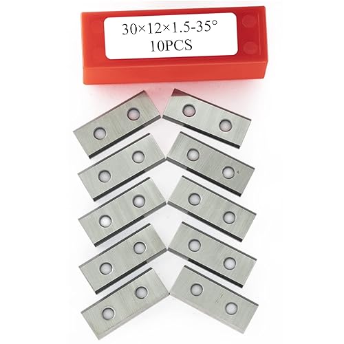 Miniatura 6 de 1.181 in cuadrados de carburo insertos cortadores cuchillos cuchillas 30 × 12 × 0.059 in-35  para carpintería espiralcepilladora helicoidal cabezal