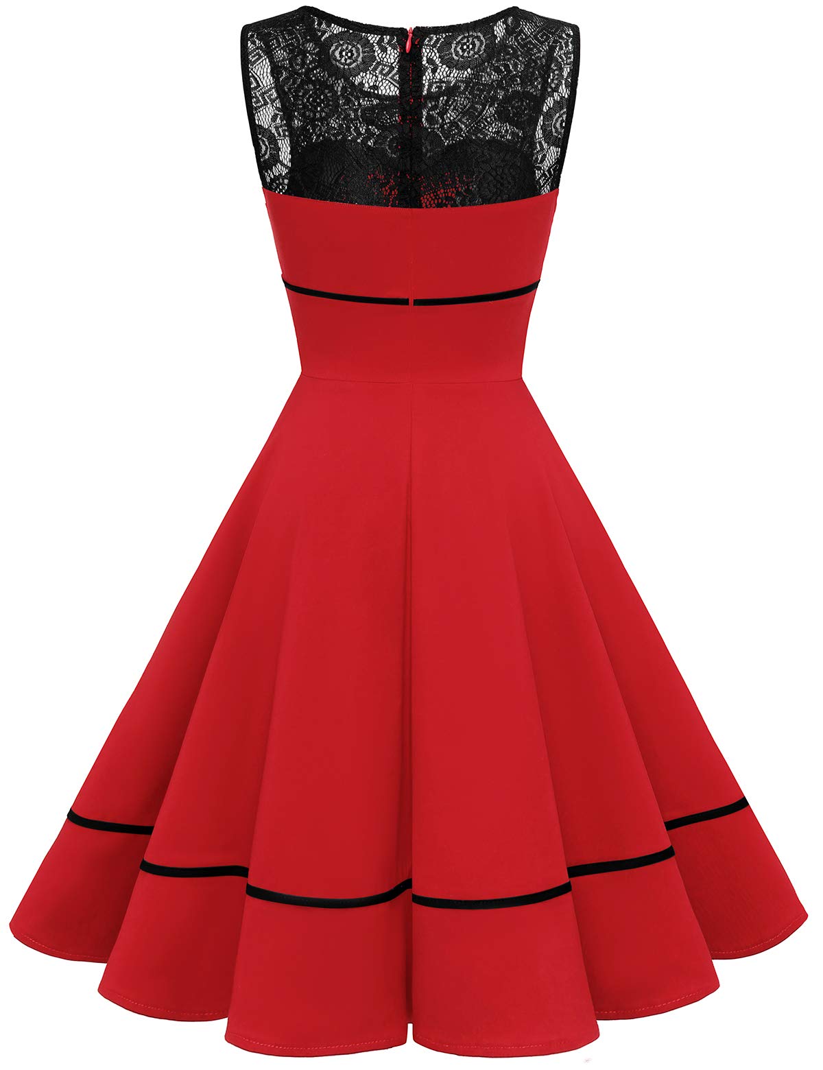 Bbonlinedress Robe Vintage Femme Années 50s 60s Audrey Hepburn de Soirée Cocktail Mariage Fête