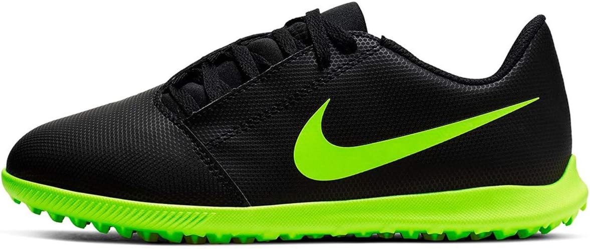 Nike Youth Phantom Venom Club Turf Soccer Shoe (Black/Volt, Numeric_1)