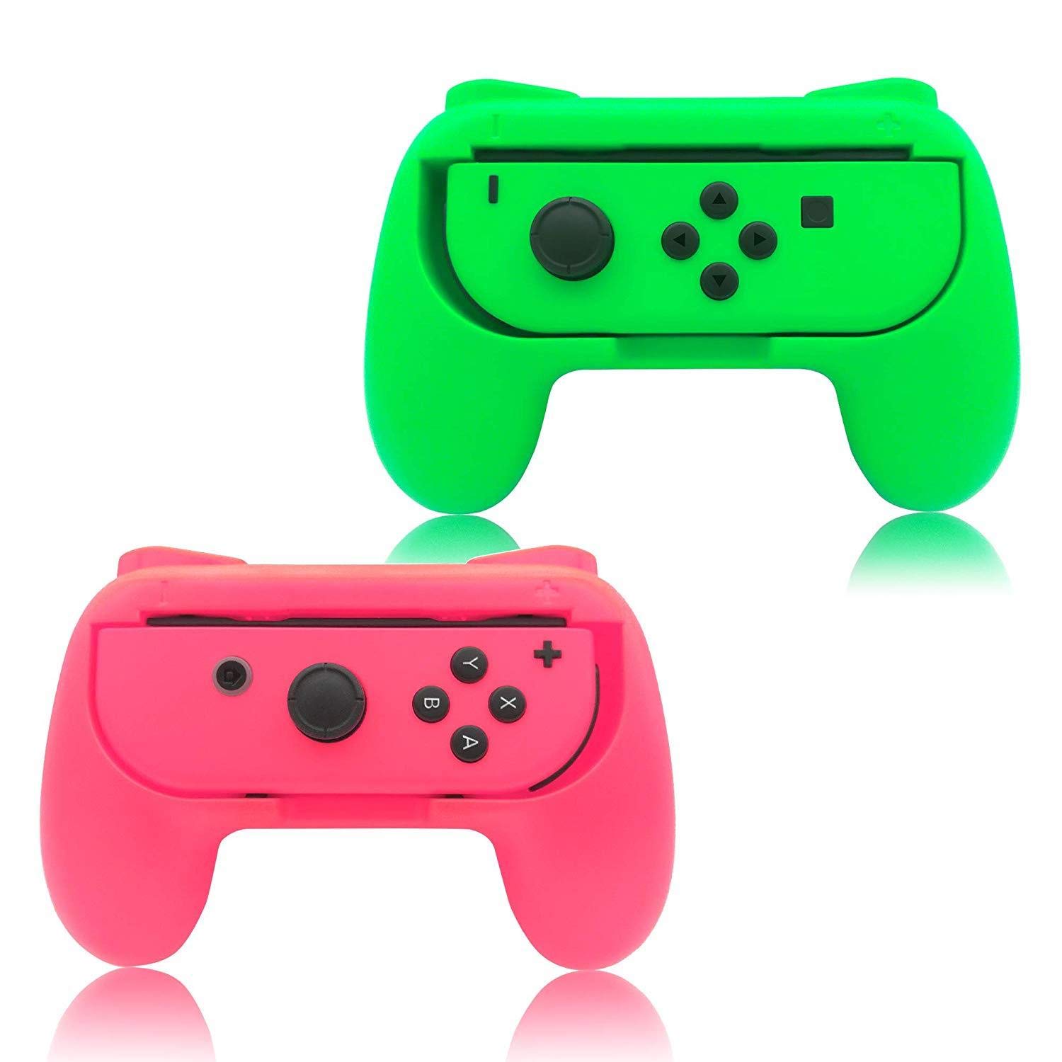 Amazon.co.jp: Nintendo Switch Joy-Con用グリップ ブルーとレッド 2個