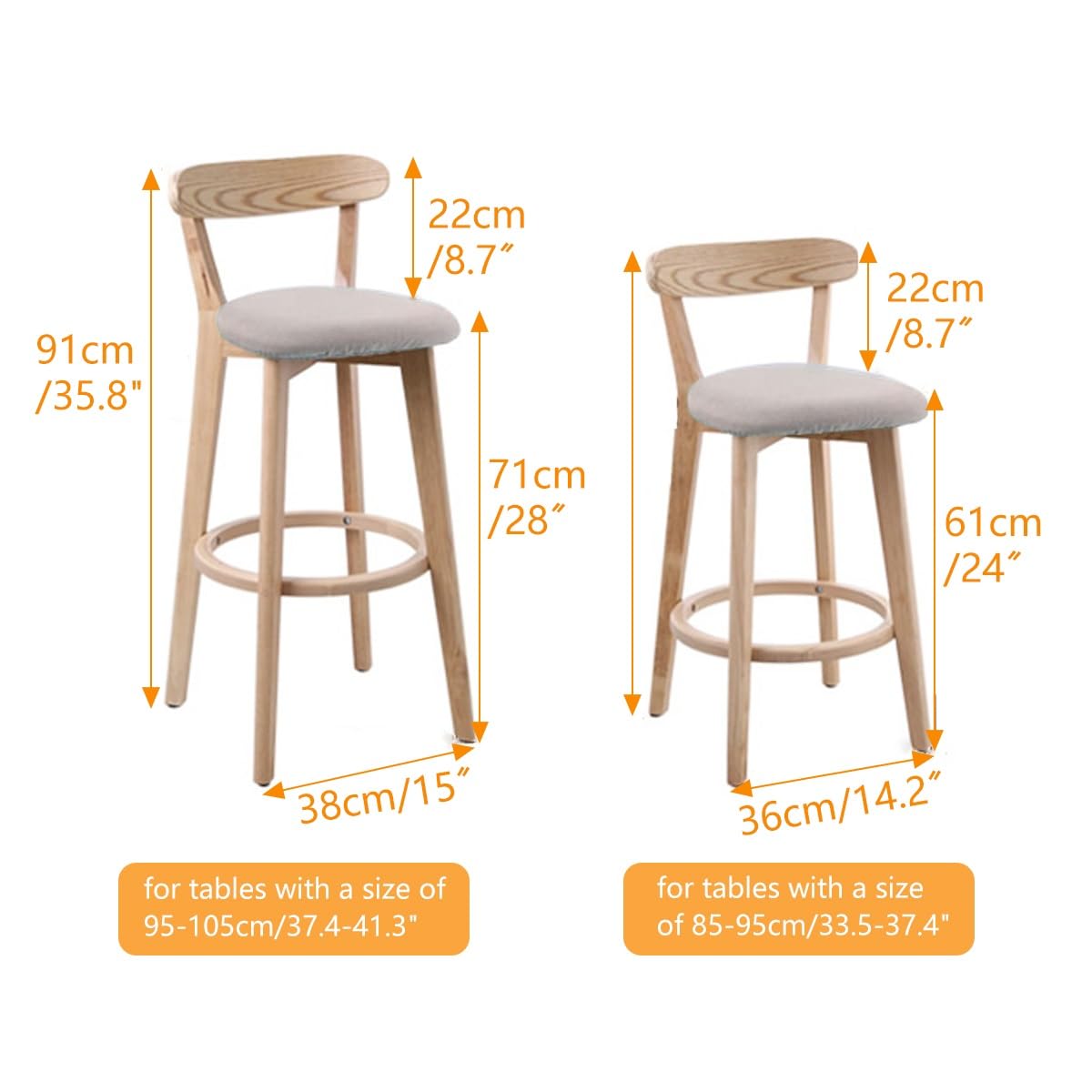Set Di 1 Sgabelli Da Bar In Tessuto Di Lino, Sgabello Cucina Con Schienale Ergonomico, Sedie Da Bar Per Pub Con Seduta Comoda, Telaio In Legno Massello, Con Poggiapiedi Per Sala Da Pranzo, Penisola(Kh