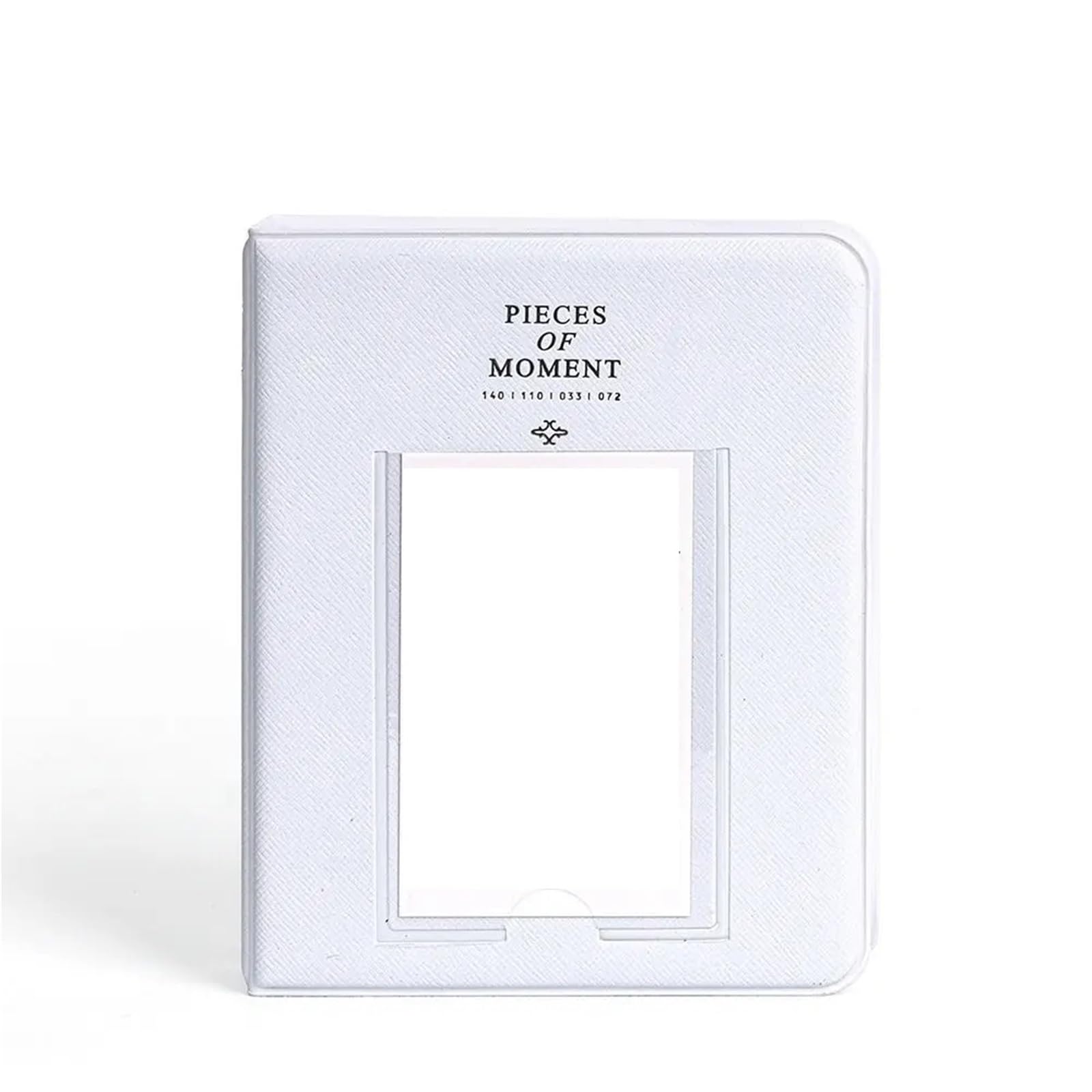 64 Pockets Photo Album Inch Pictures Storage Case Stamps Tickets Cards Organizer for Family Anniversary(White)