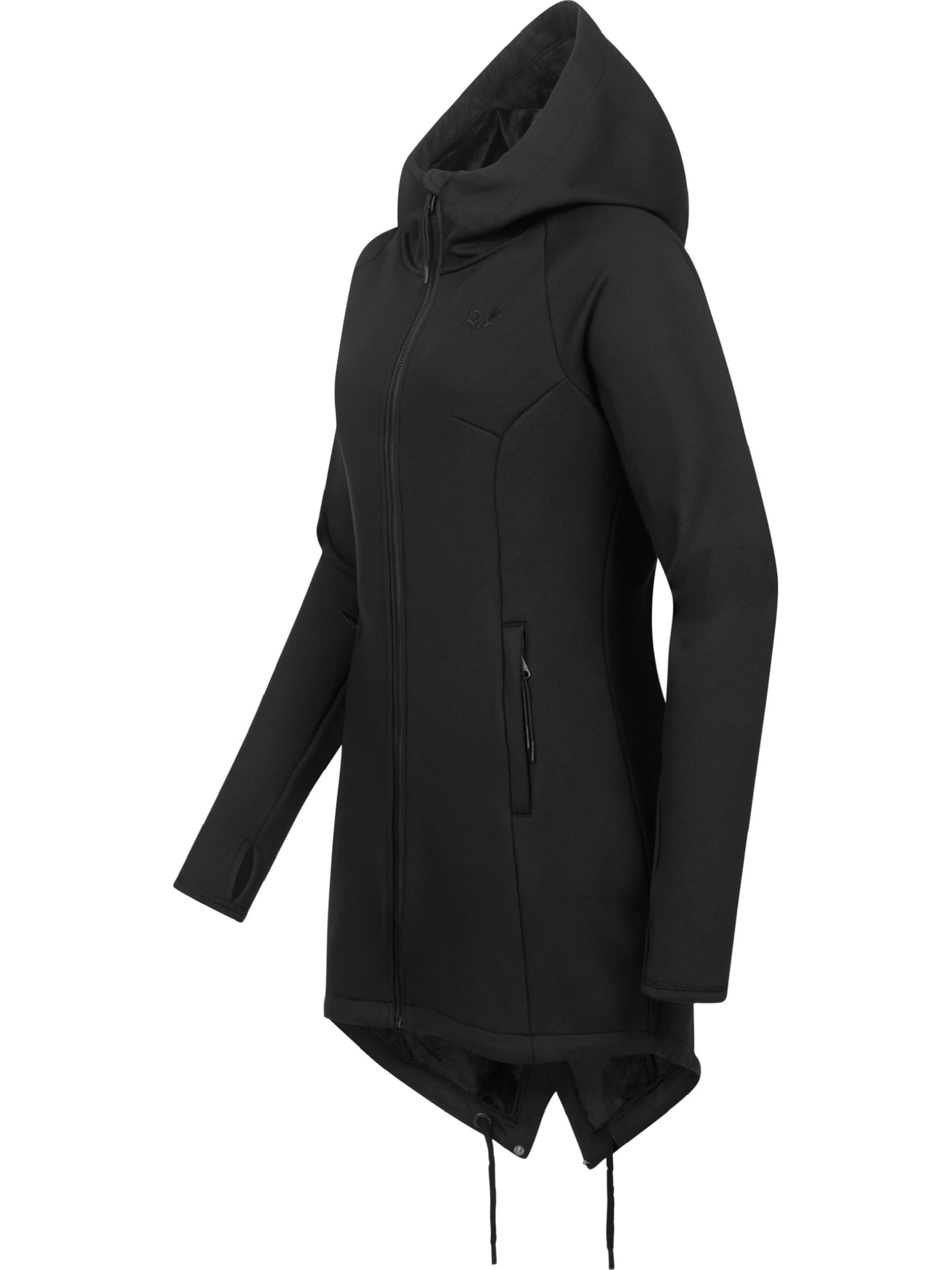 Ragwear Damen Kurzmantel Softshellmantel mit super kuscheligem, warmem Fleece-Innenfutter Wingi YOUMODO XS-3XL