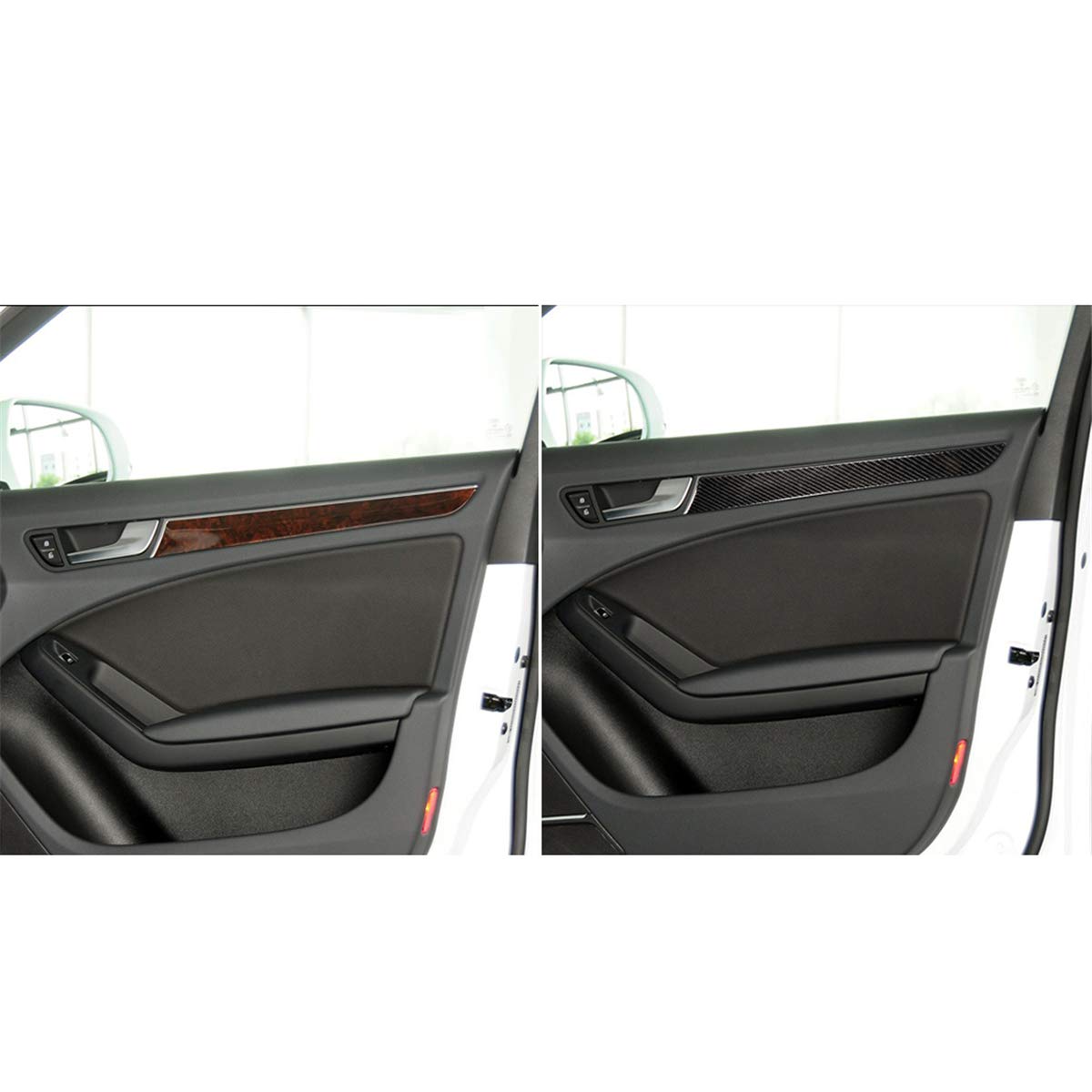 Auto Interni Per Audi A4 B8 2009-2016 Auto Fibra Carbonio Texture Adesivo Decorazione Center Console Gear Area Decalcomanie Interni Auto Decorazione Interni (Colore : Tipo B