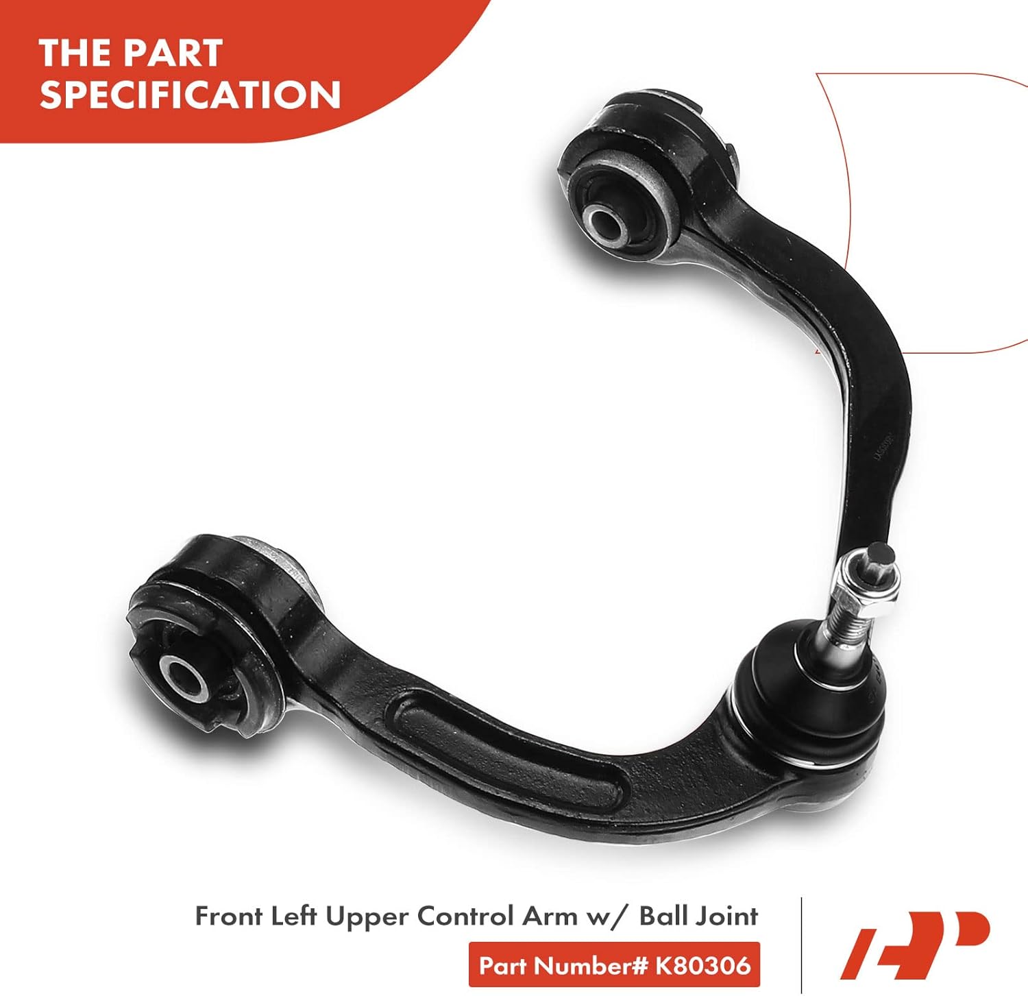 A-Premium 6Pcs Front Suspension Kit, Upper & Lower Control Arm, Sway Bar Link, Compatible with Ford F-150 2005-2008, Lincoln Mark LT 2006-2008, RWD Only