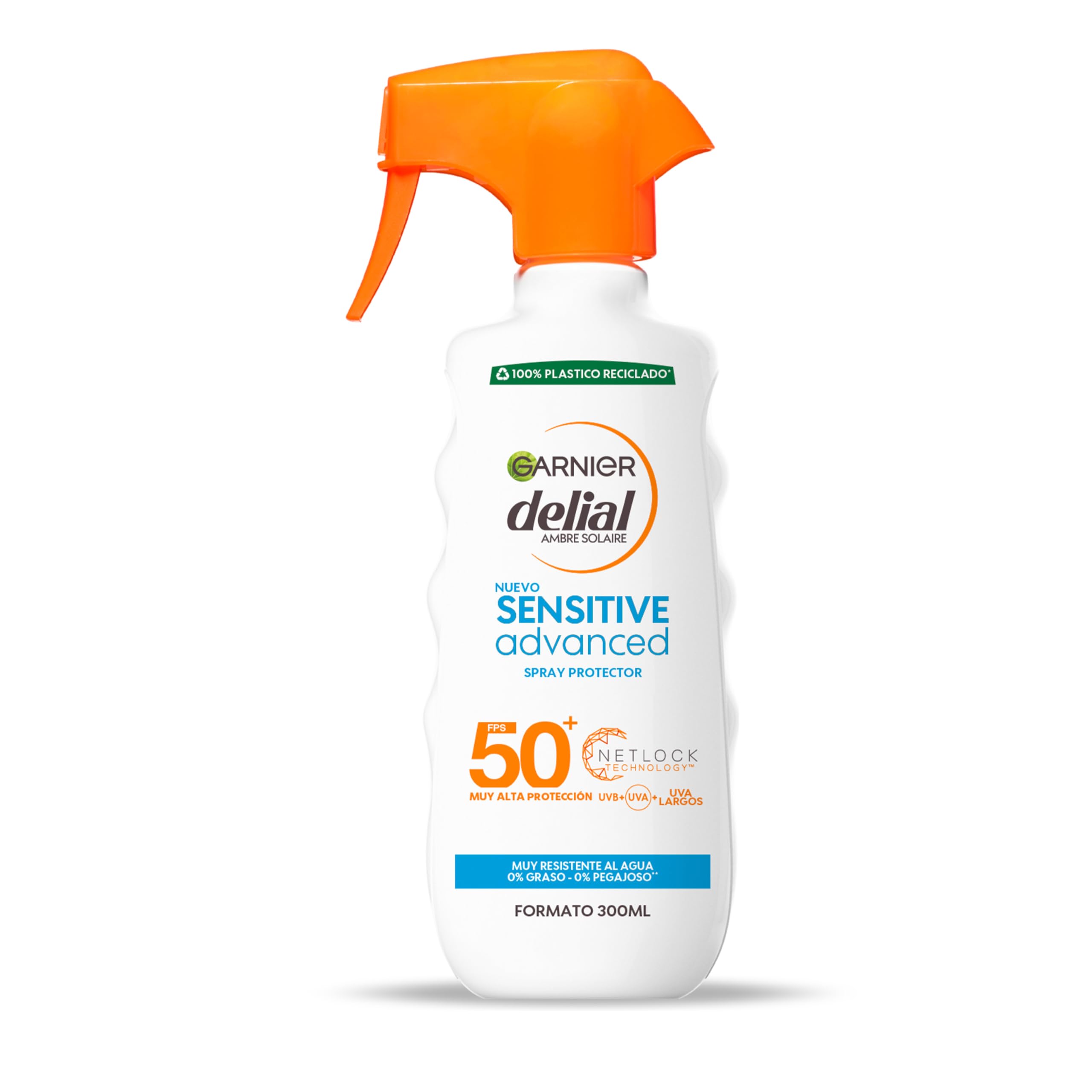 Garnier Delial Protector Solar Adultos Sensitive Advanced SPF50+, 270ml