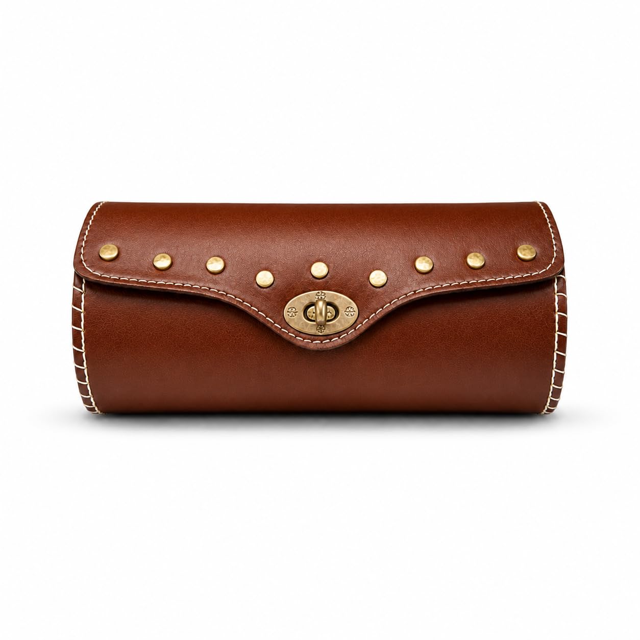 Bike Tool Saddle Centre Lock Brown Bag Universal for Bike Saddle Bag Pu Leather Material 2-image-1