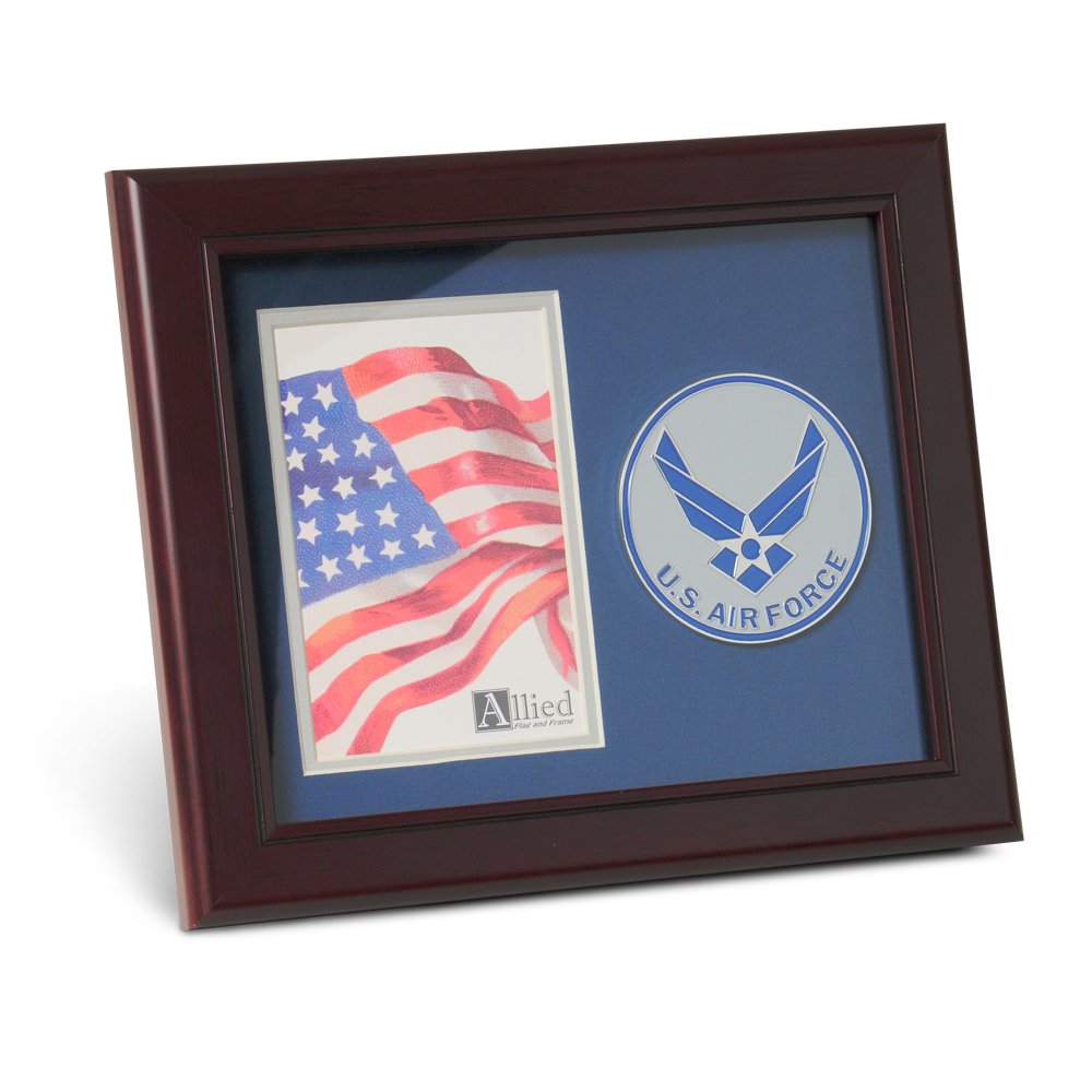 Allied Products Frame Aim High Air Force Medallion Portrait Picture Frame, 4 by 6-Inch