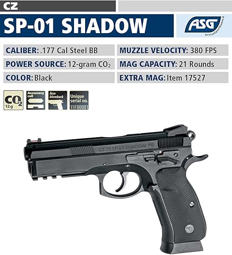 Miniatura 2 de ASG CZ SP-01 Shadow 177 Caliber Steel BB Gun Air Pistol