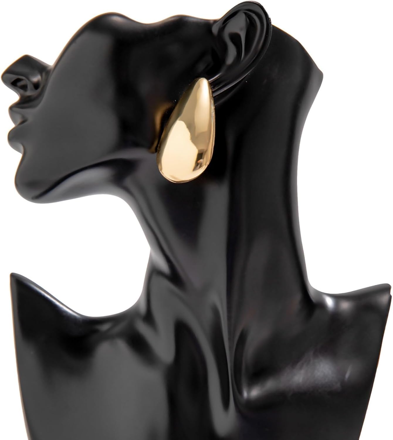 Chunky Earrings Minimalist Teardrop Trendy Jewelry Elegant Statement for Women Abstract Gold Silver Geometric Earrings - Image 7