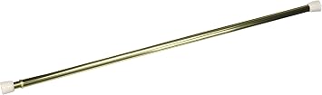 Kenney A7004213342 Tension Rod, 18-to-28-Inch Width, 7/16-Inch Diameter, Brass