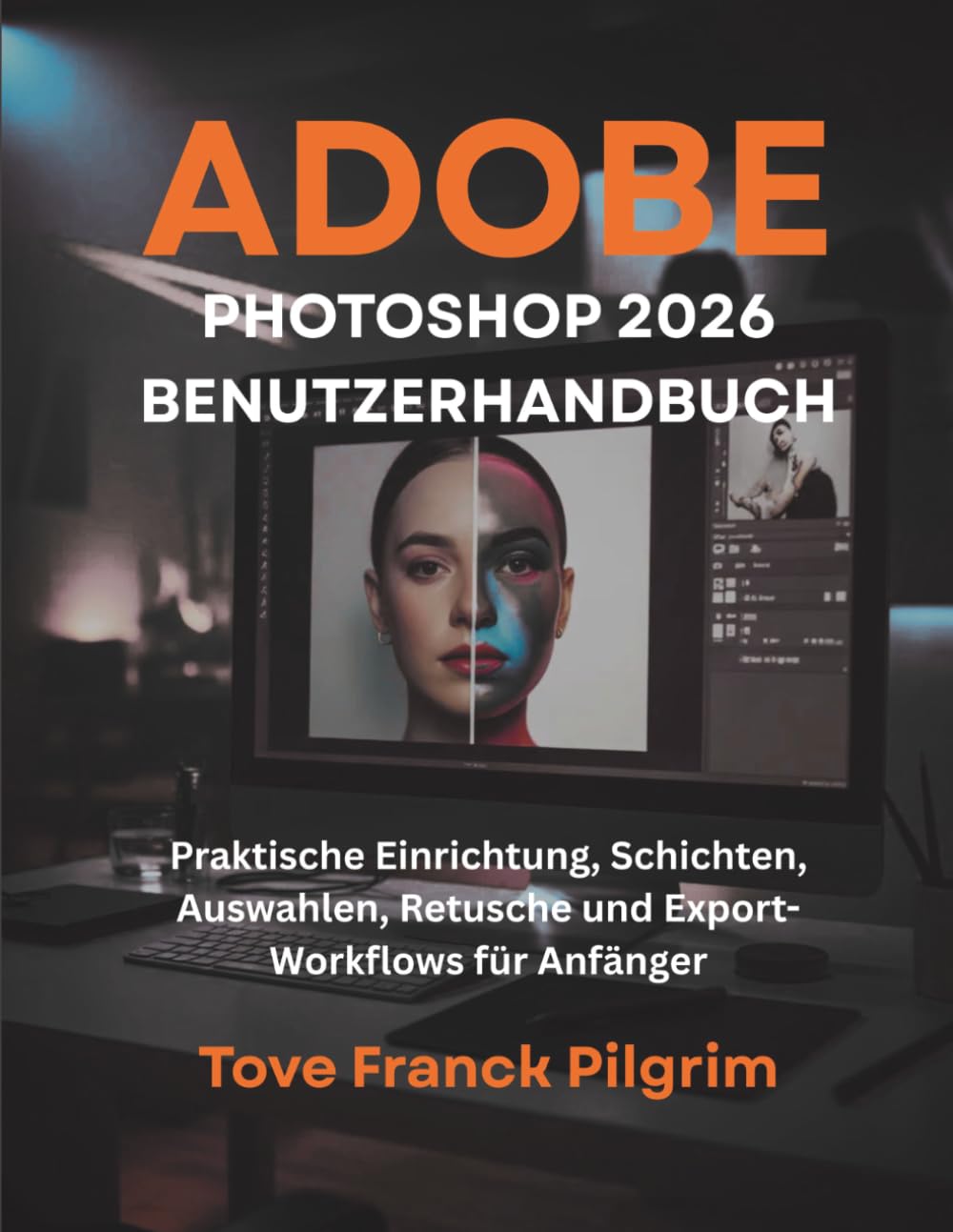 Adobe Photoshop 2026 Benutzerhandbuch: Praktische Einrichtung, Schichten, Auswahlen, Retusche und Export-Workflows für Anfänger