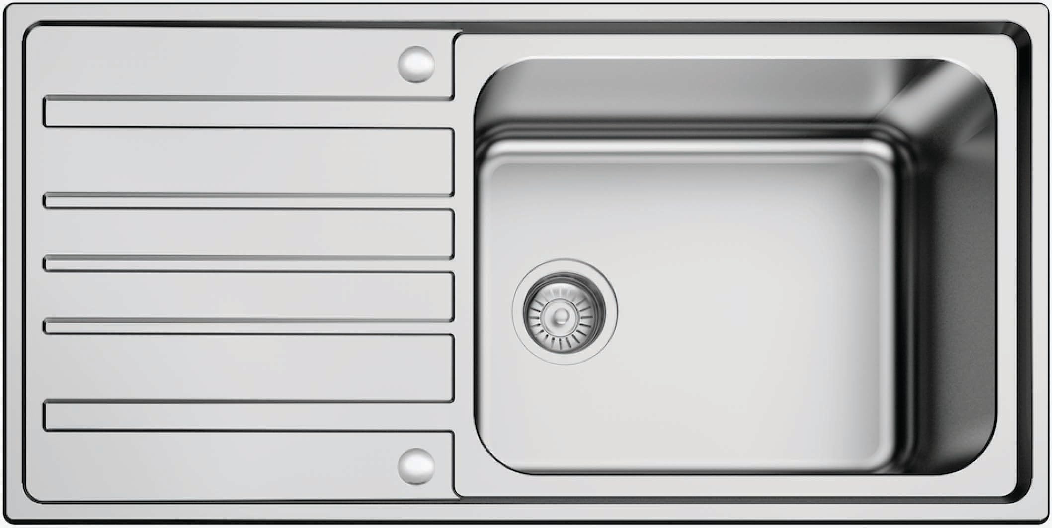 Super deep Single Bowl Kitchen Sink 0.6mm Stainless Steel 100cm x 50cm