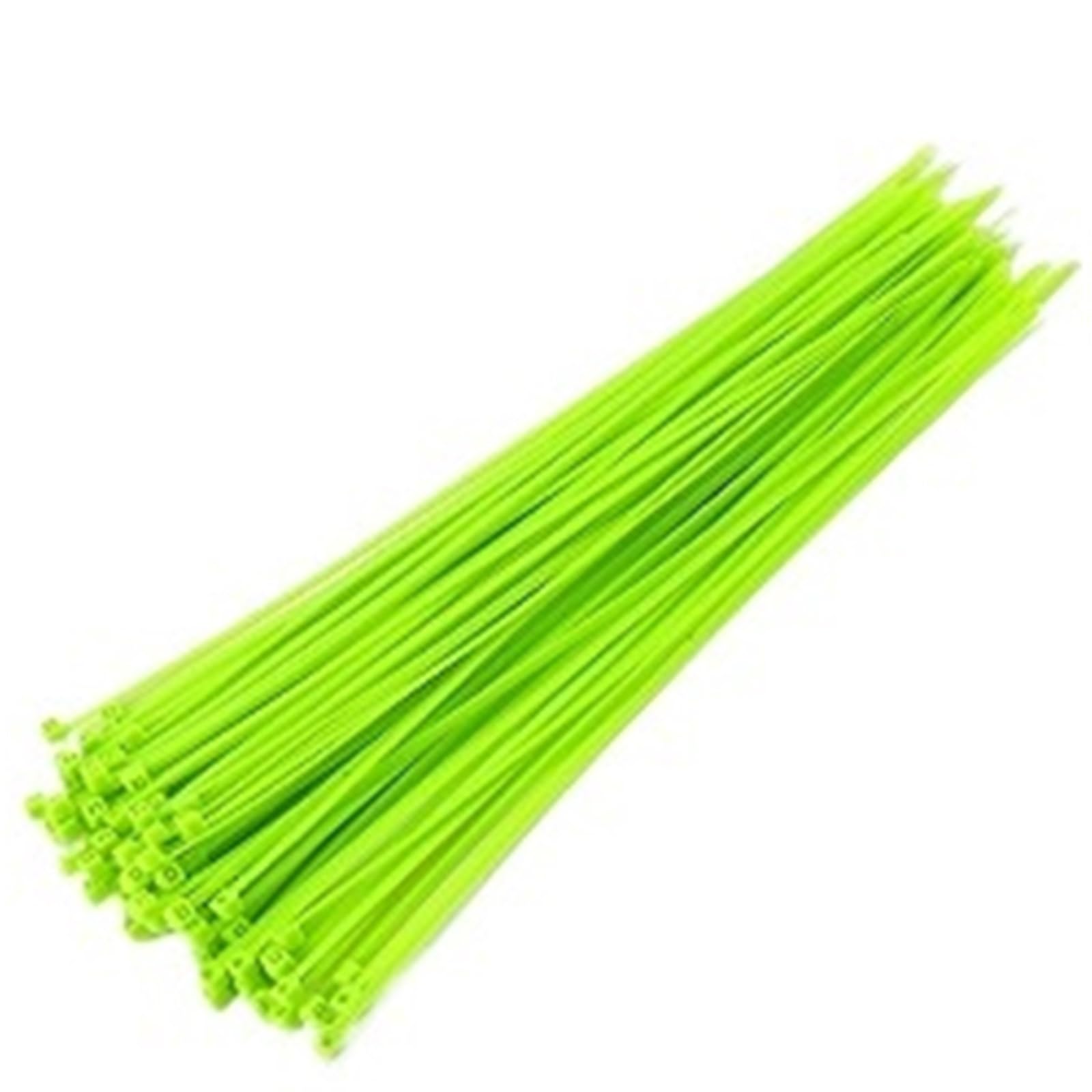 Gbrcen Uv Green Cable Ties Colorful Self-Locking Nylon Cable Ties