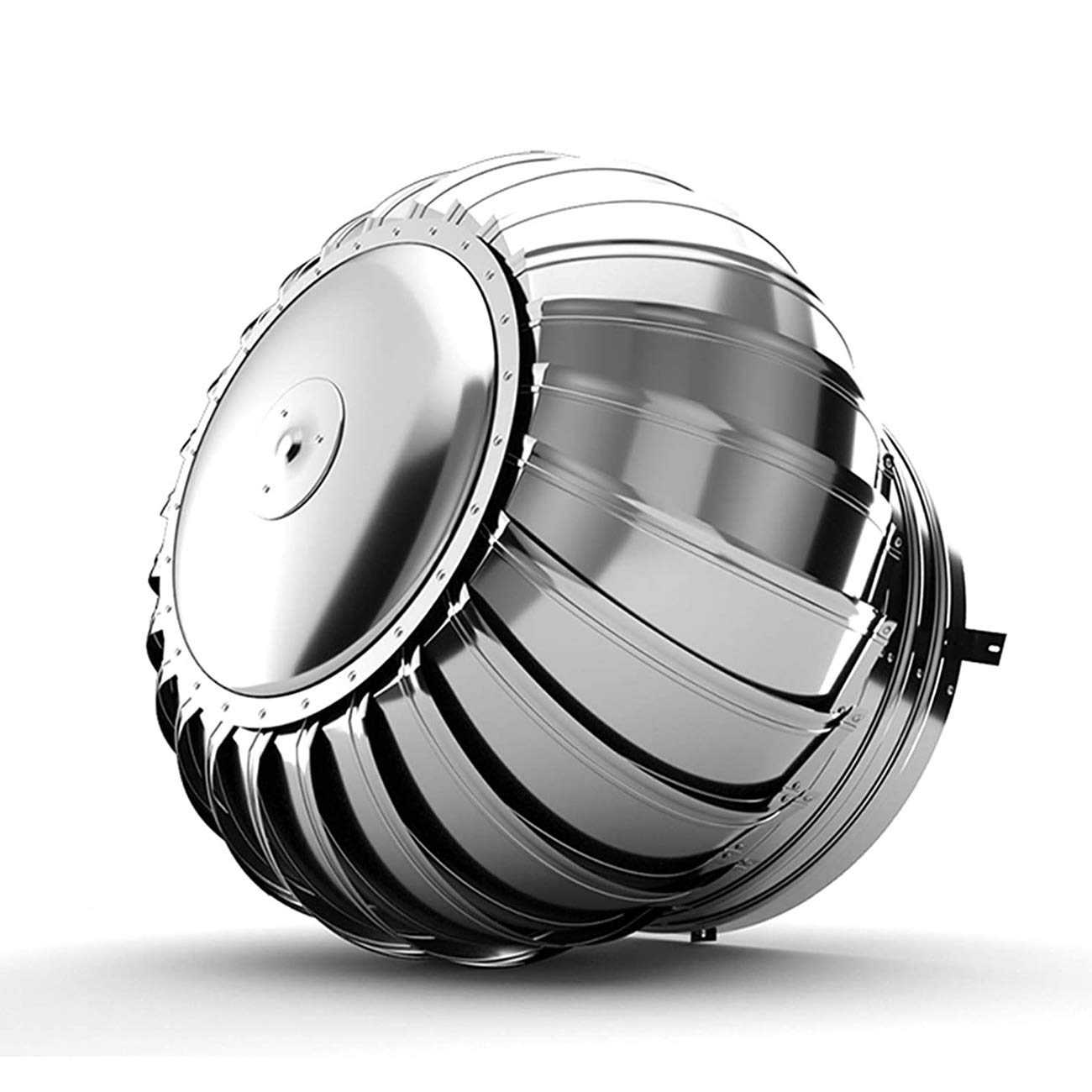 Capot de cheminée rotatif acier inoxydable 400mm pour ventilation