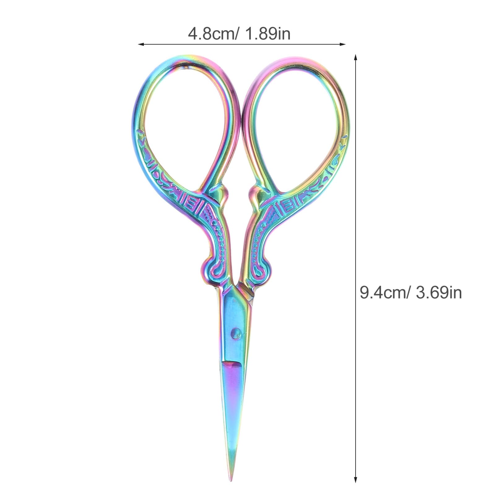 4 Sätze Scherensatz Stoffschere Nadel Perlen Stickmaschine Schere Für Stoff Stickerei Lappen Nähen Basteln Tuch Häkeln Stich Einfädler Kranschere Büroschere Rostfreier Stahl VILLCASE