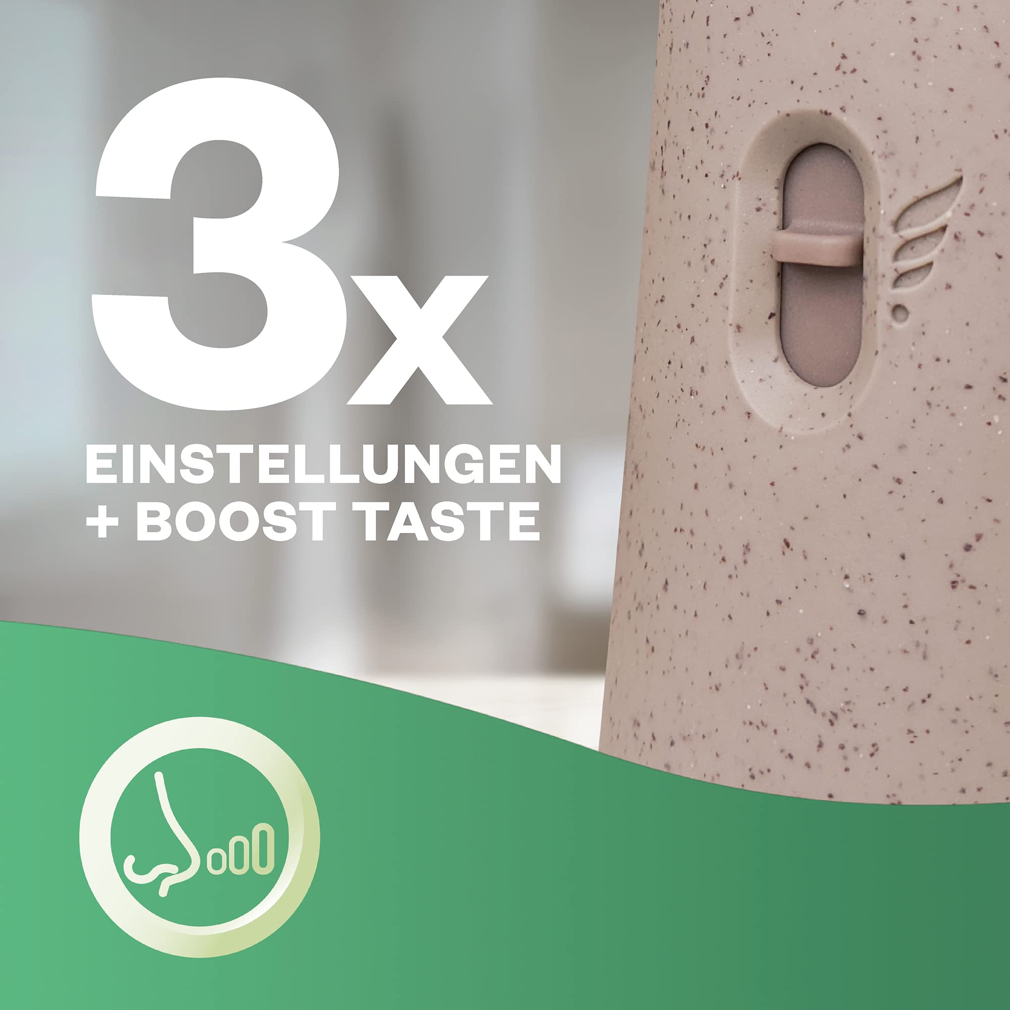 Air Wick Active Fresh – Wasserbasierter, automatischer Lufterfrischer – Raumduft Jasminblüte – 4 x 228 ml Nachfüller