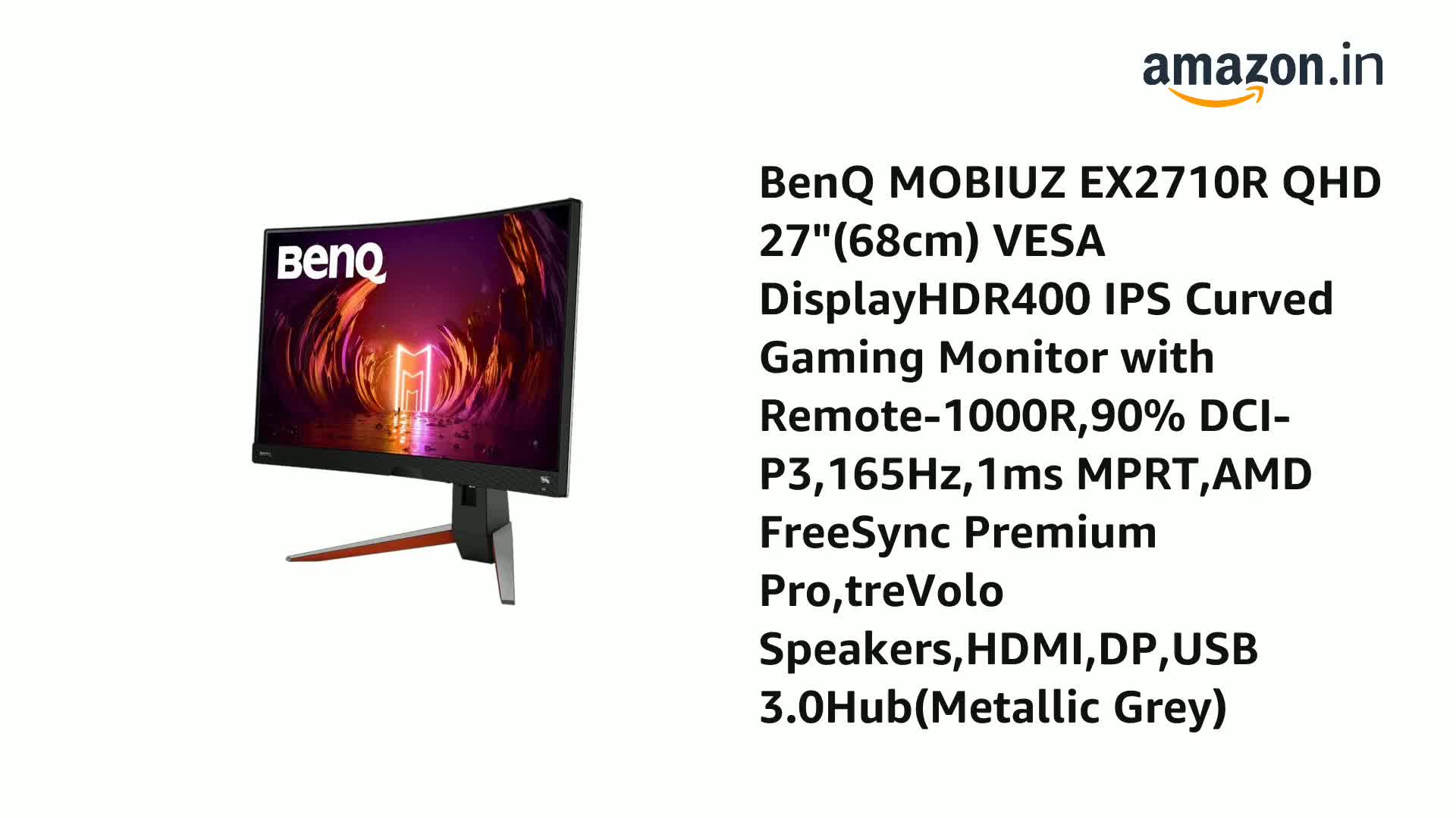 BenQ MOBIUZ EX2710R QHD 27